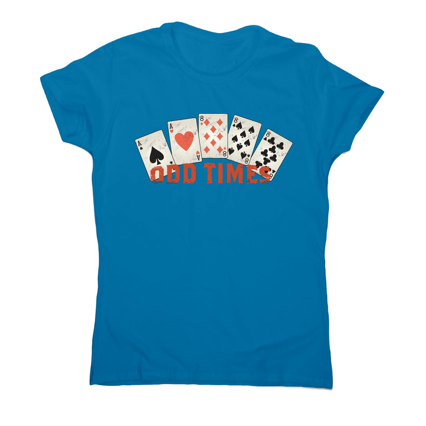 Odd times funny poker cards t-shirt women's