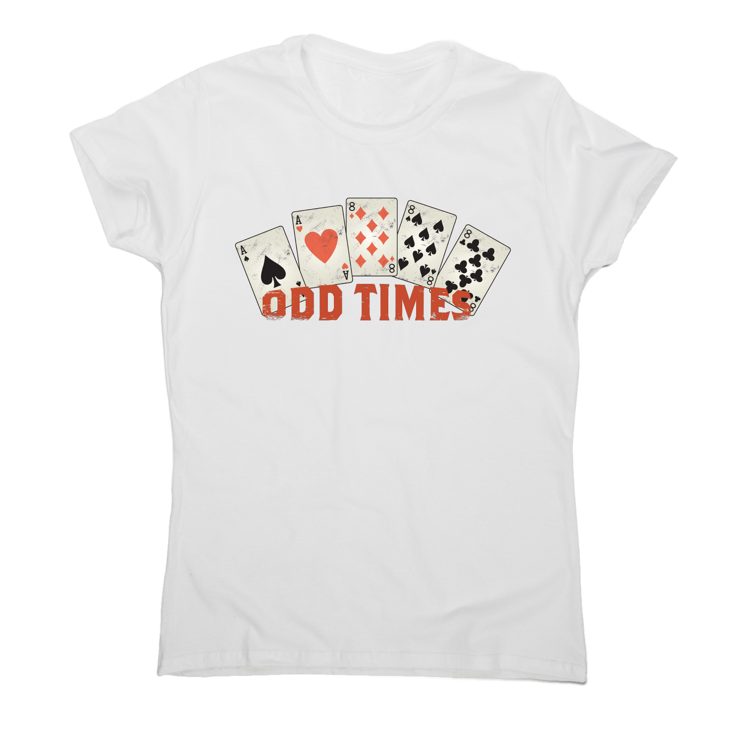 Odd times funny poker cards t-shirt women's