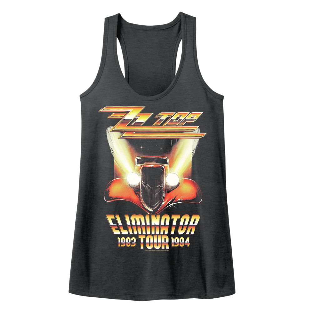 ZZ Top Eliminator Tour Official Ladies Racerback Heather Shirt