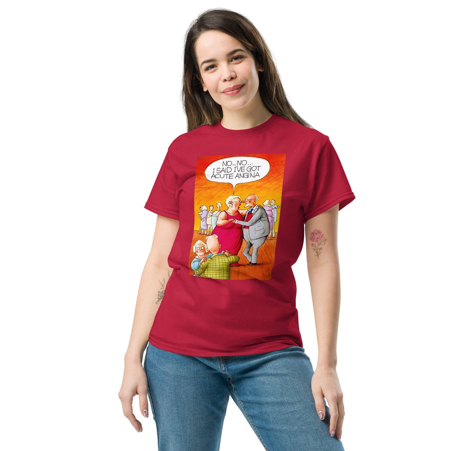 Acute Angina Meme T-Shirt – Funny Medical Meme Graphic Tee