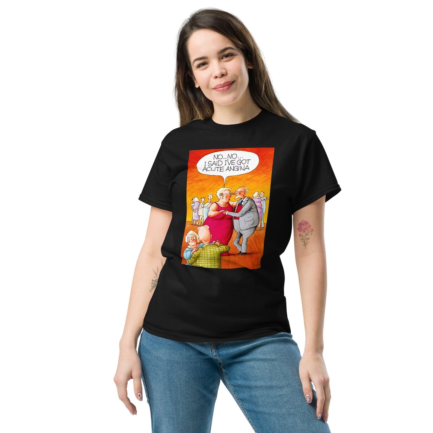 Acute Angina Meme T-Shirt – Funny Medical Meme Graphic Tee