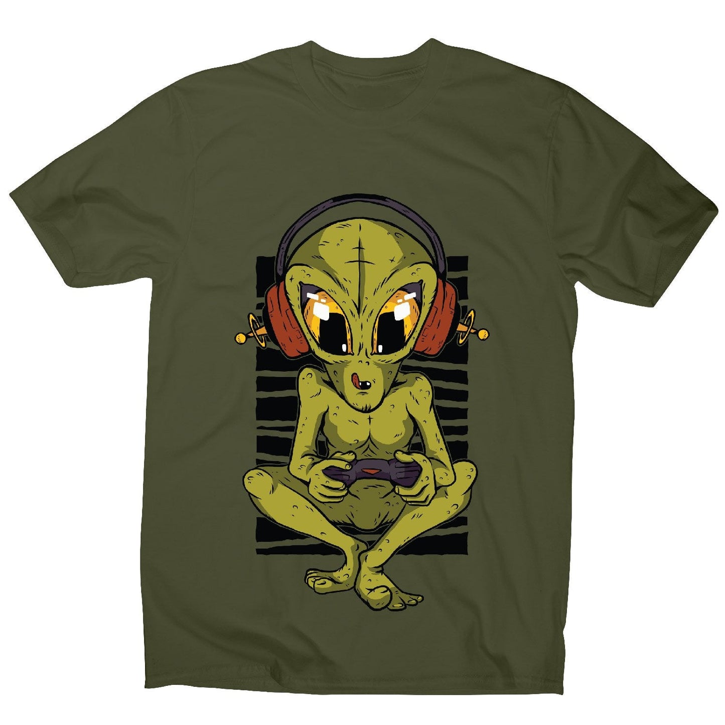 Alien gamer - men's funny premium t-shirt