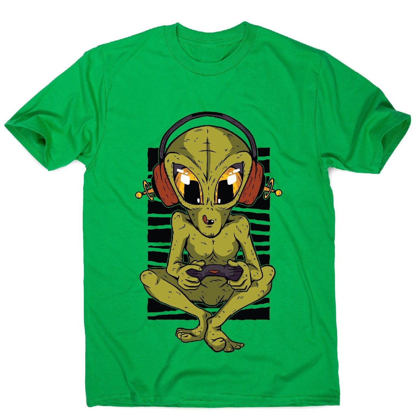 Alien gamer - men's funny premium t-shirt