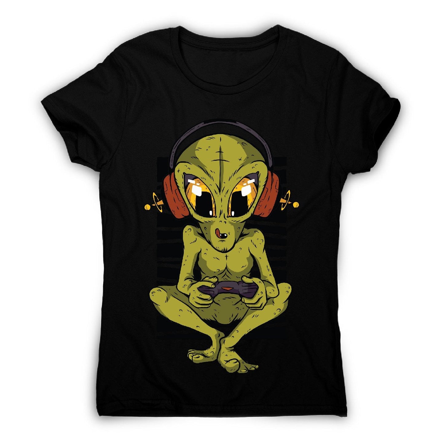 Alien gamer - women's funny premium t-shirt
