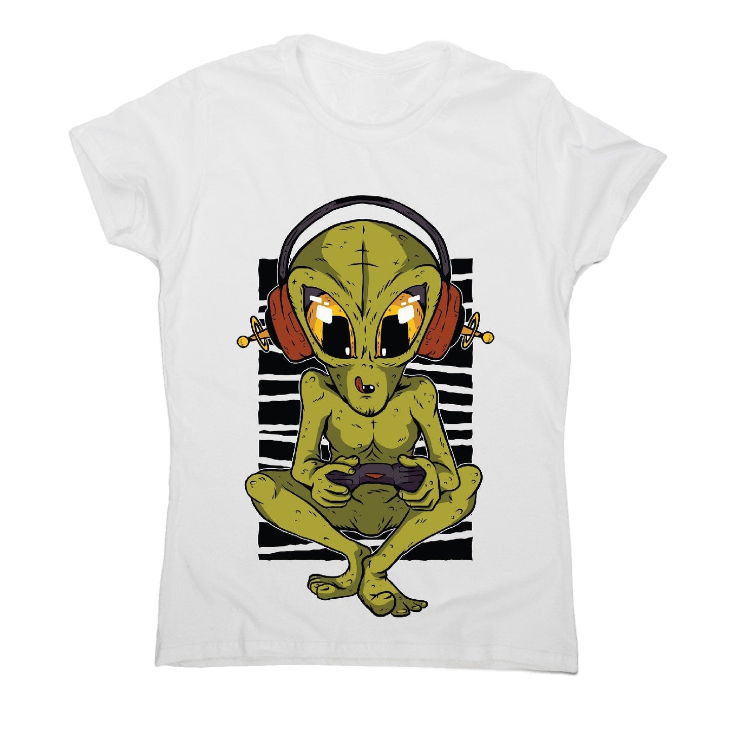 Alien gamer - women's funny premium t-shirt