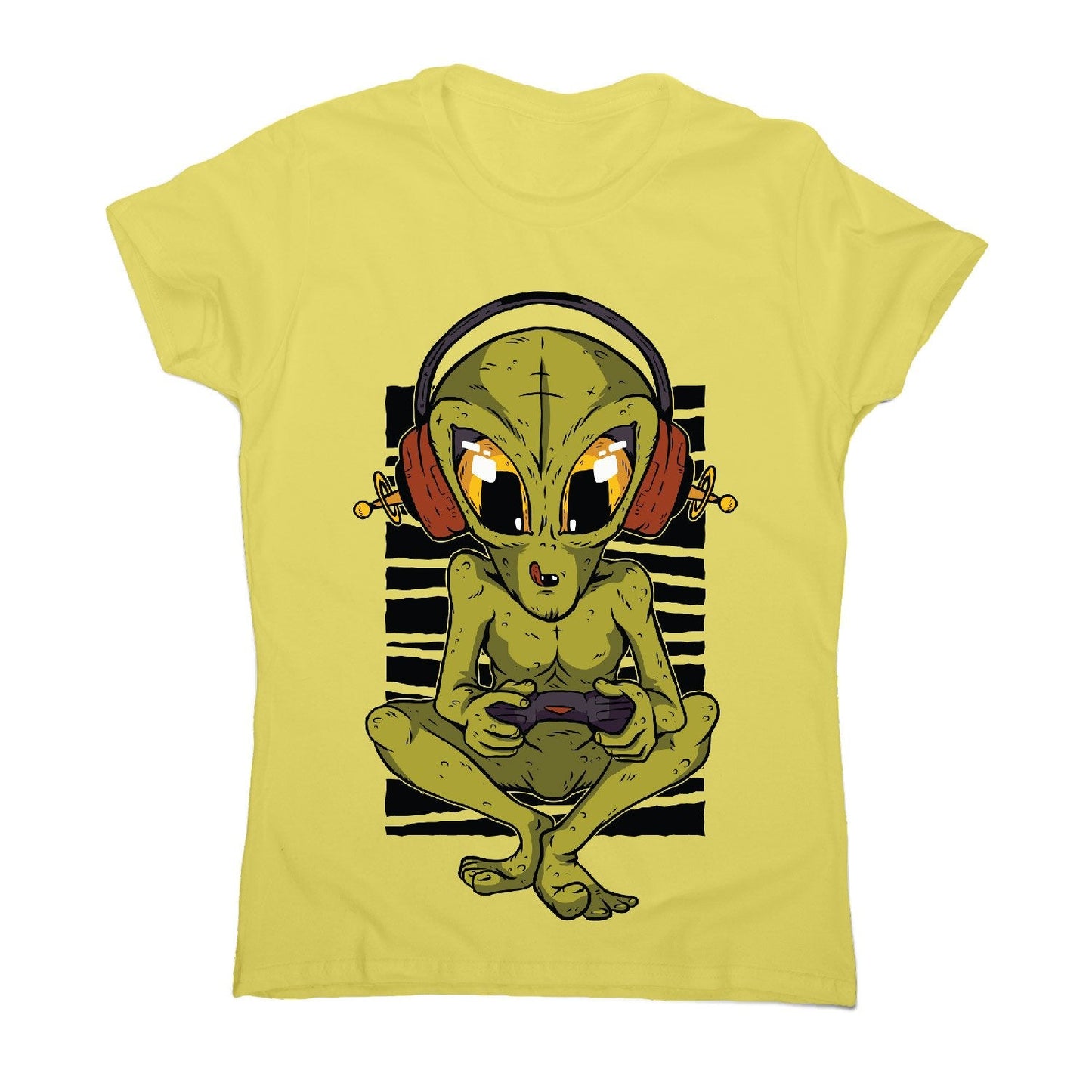 Alien gamer - women's funny premium t-shirt
