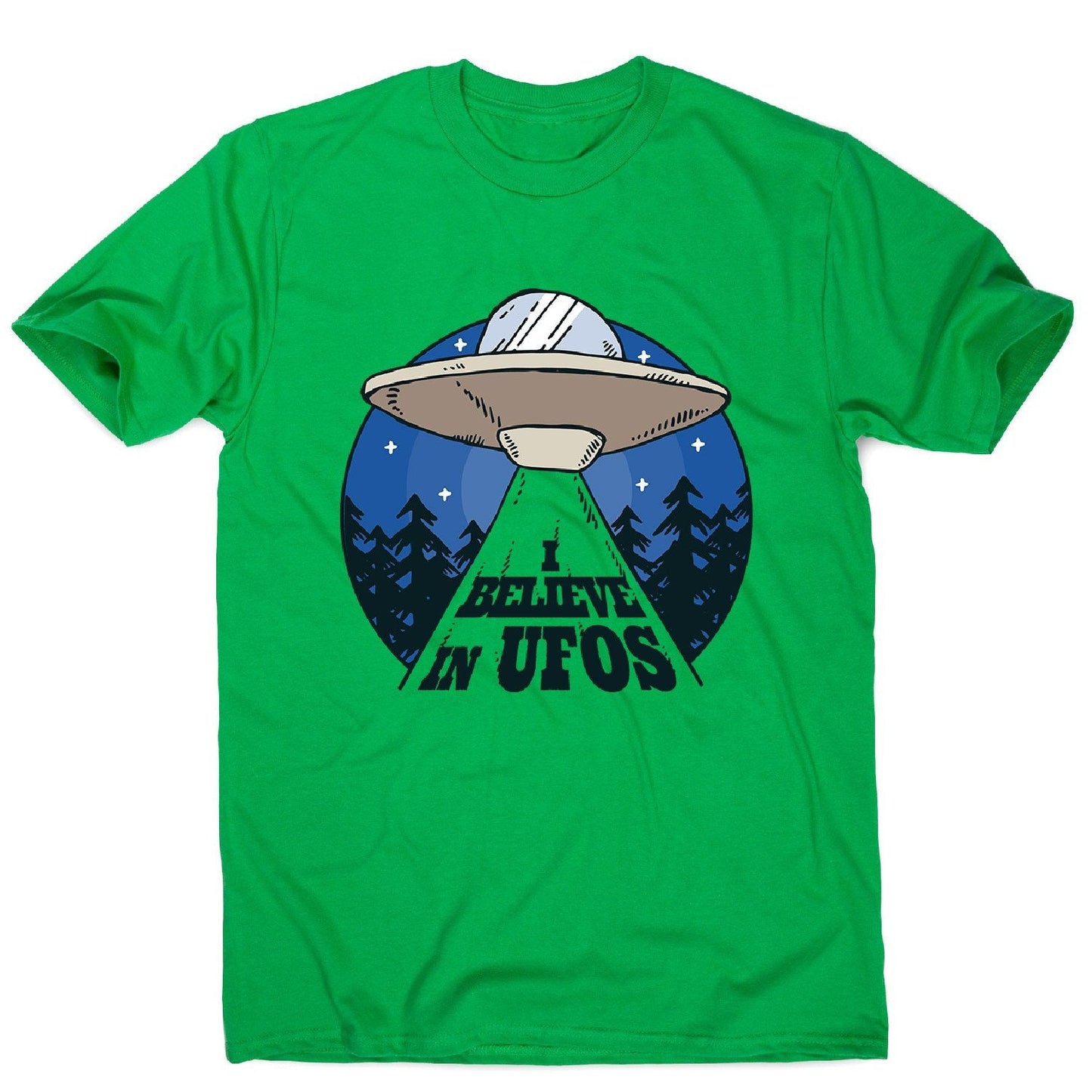 Alien spaceship - men's funny premium t-shirt