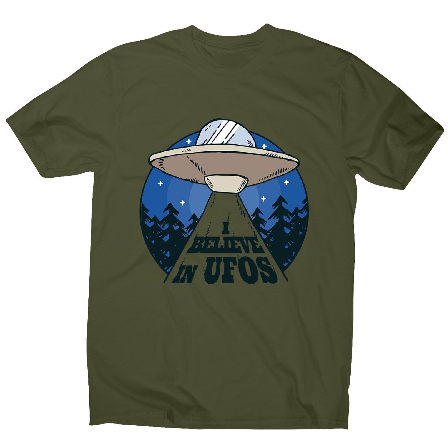 Alien spaceship - men's funny premium t-shirt