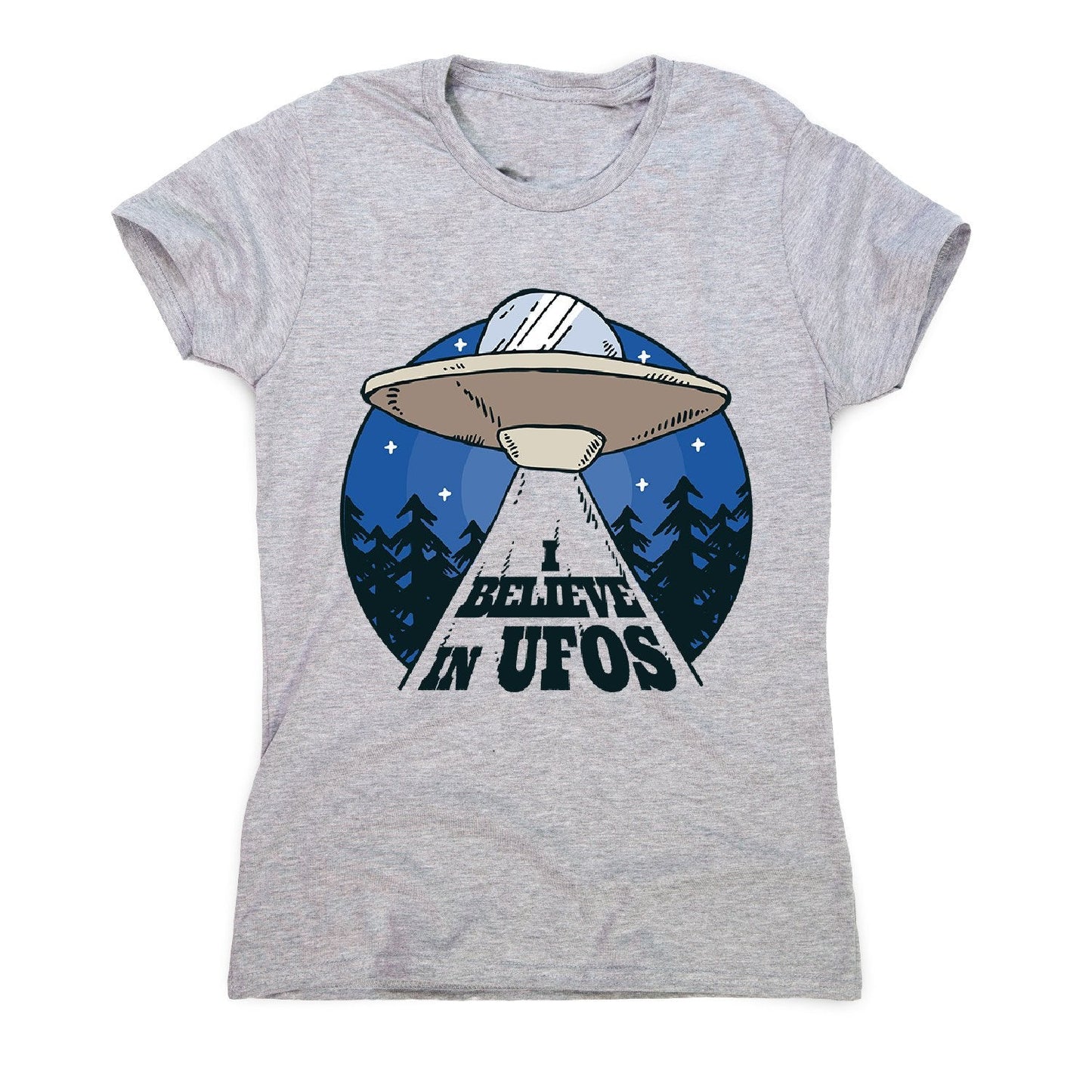 Alien spaceship - women's funny premium t-shirt