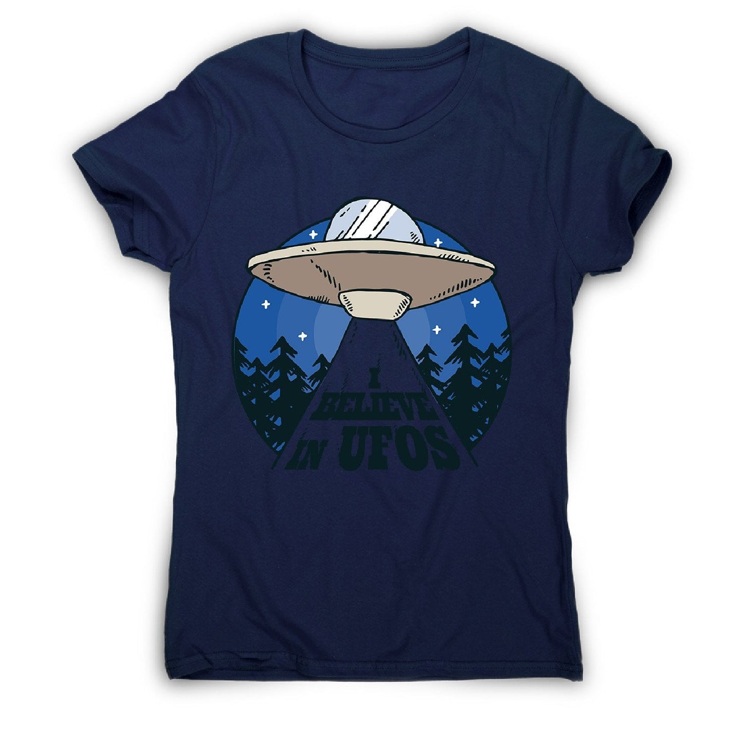 Alien spaceship - women's funny premium t-shirt