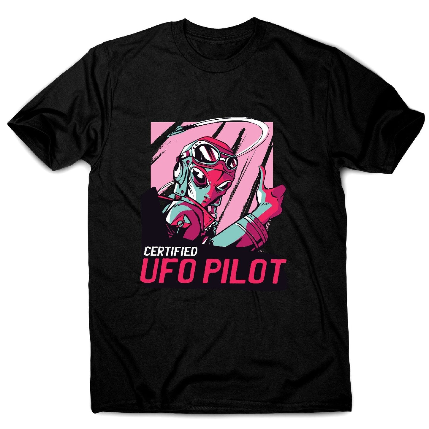 Alien ufo pilot t-shirt - men's funny premium t-shirt