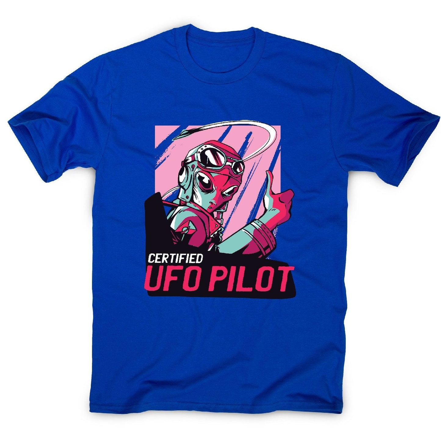 Alien ufo pilot t-shirt - men's funny premium t-shirt