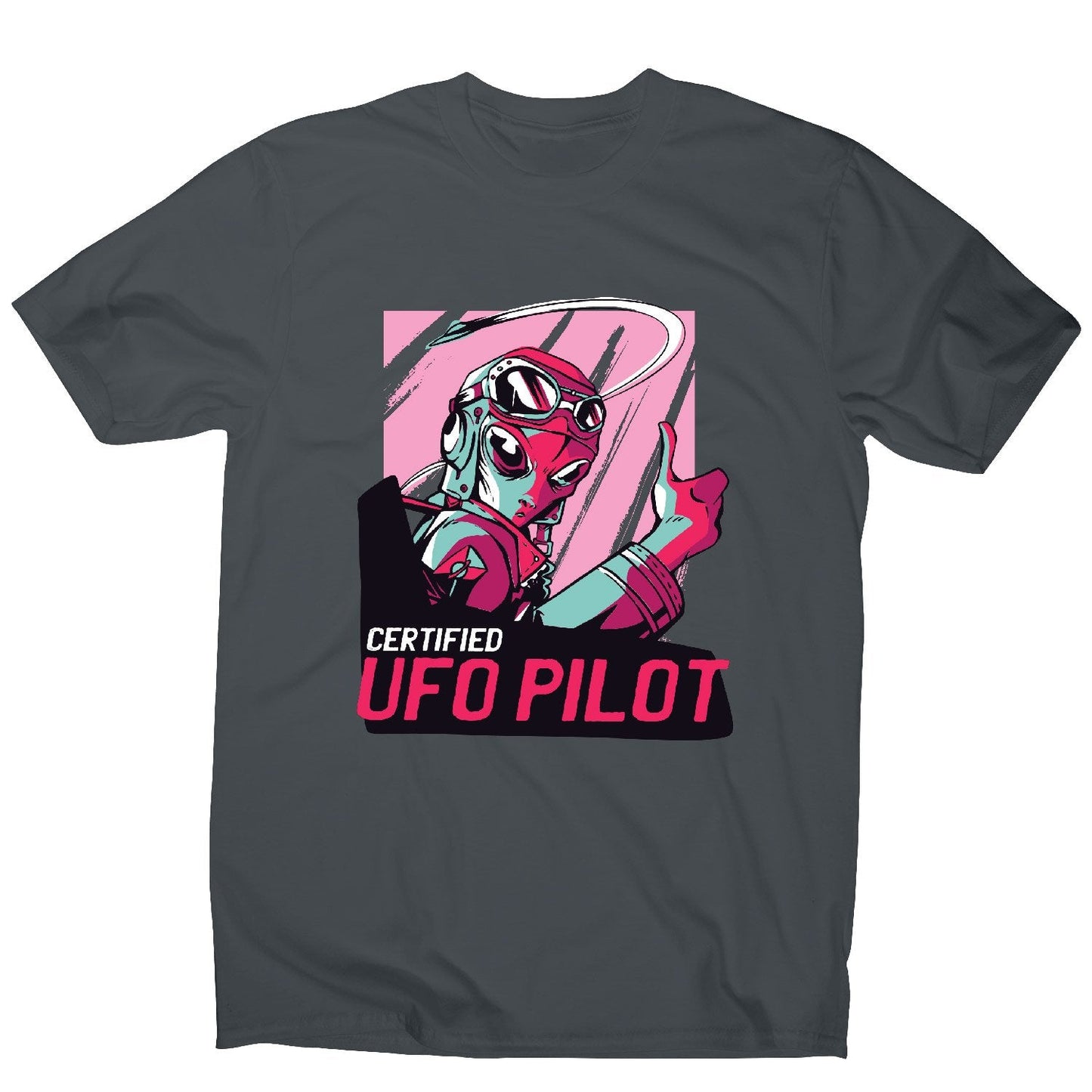 Alien ufo pilot t-shirt - men's funny premium t-shirt