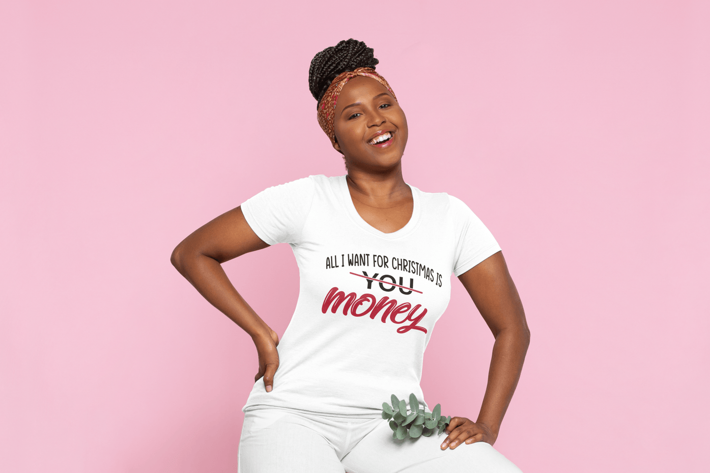 Premium All I Want for Christmas T‑Shirt Festive Graphic Cotton Tee