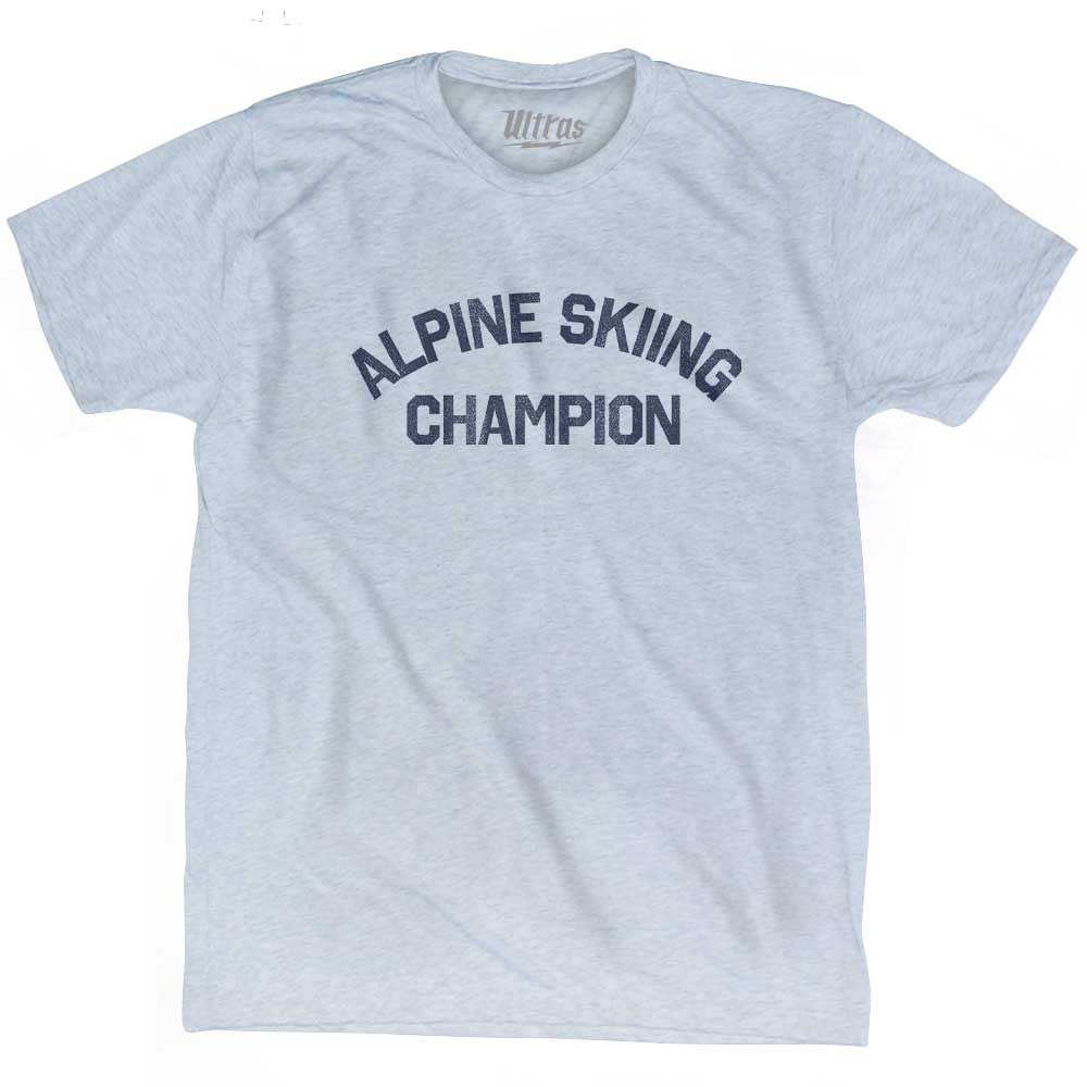 Alpine Skiing Champion Adult Tri-Blend T-shirt Style002