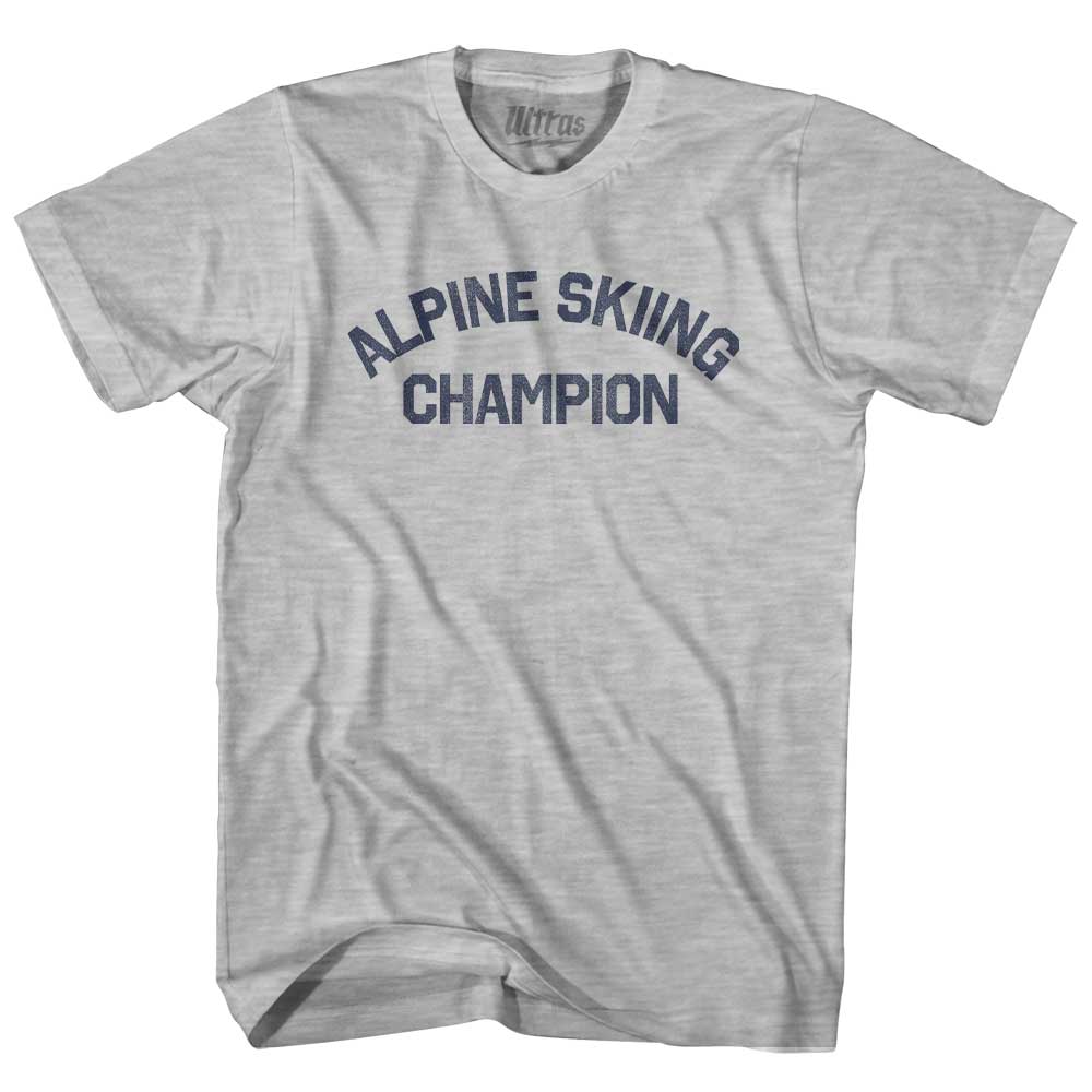Alpine Skiing Champion Adult Cotton T-shirt Style011