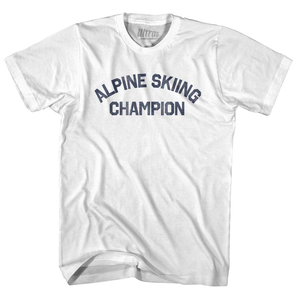 Alpine Skiing Champion Adult Cotton T-shirt Style010