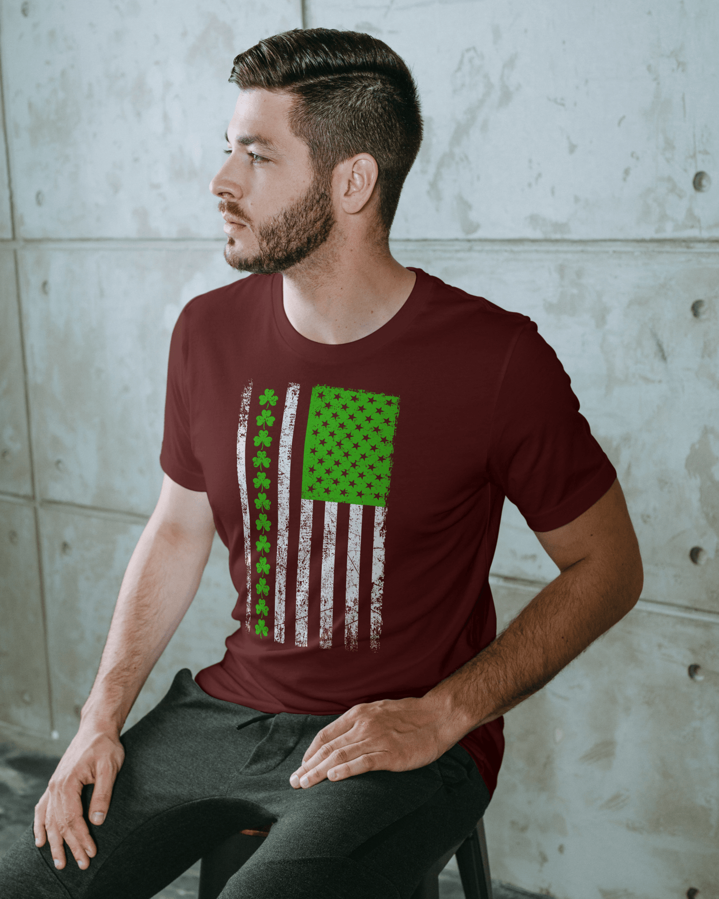 American Irish St. Patrick’s Day T-Shirt – USA & Ireland Pride Graphic Tee