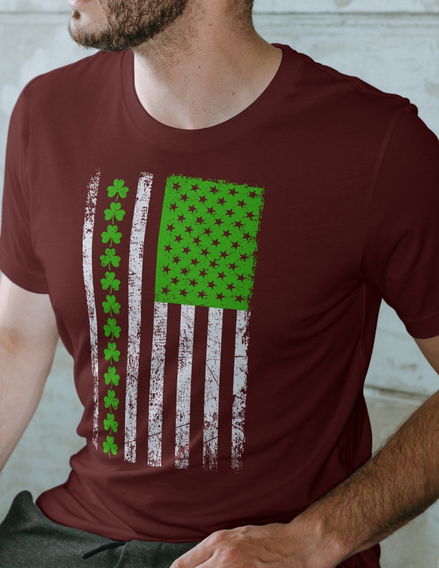 American Irish St. Patrick’s Day T-Shirt – USA & Ireland Pride Graphic Tee