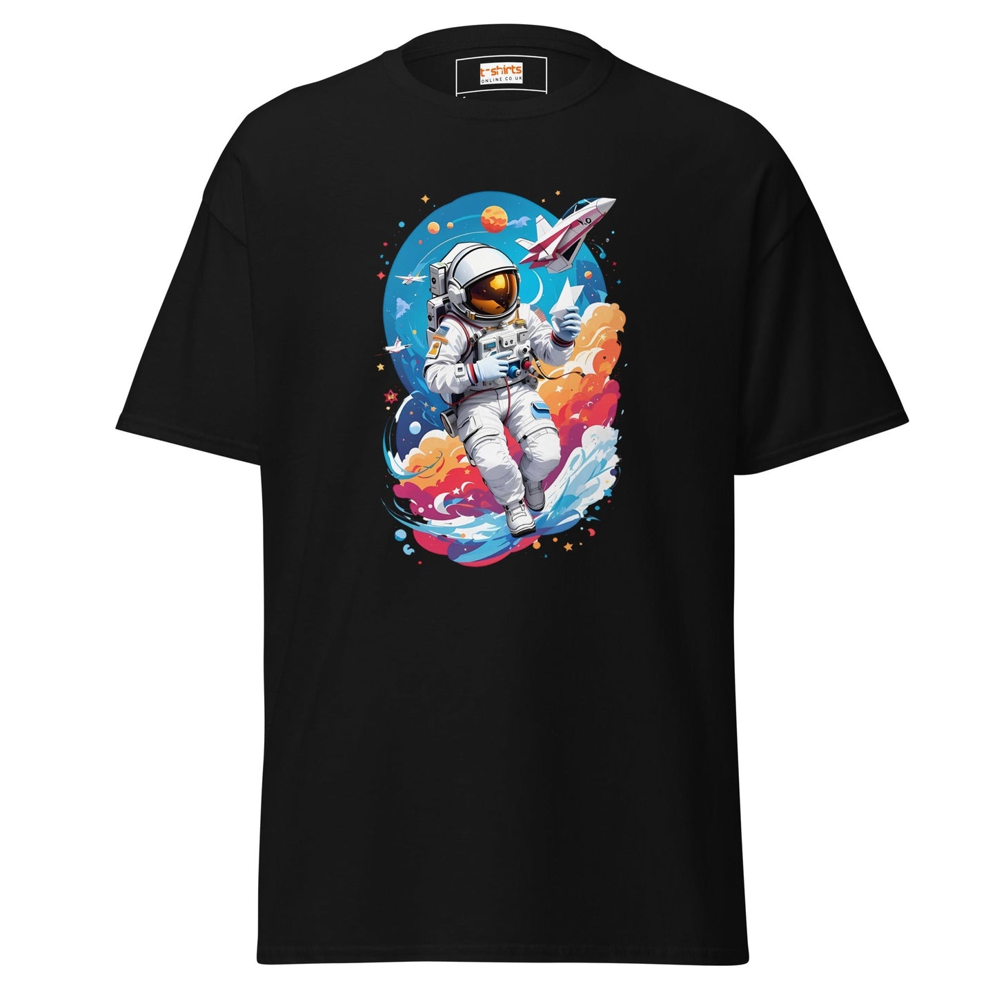 Astronaut Space T‑Shirt Cosmic Explorer Graphic Tee Unisex Cotton