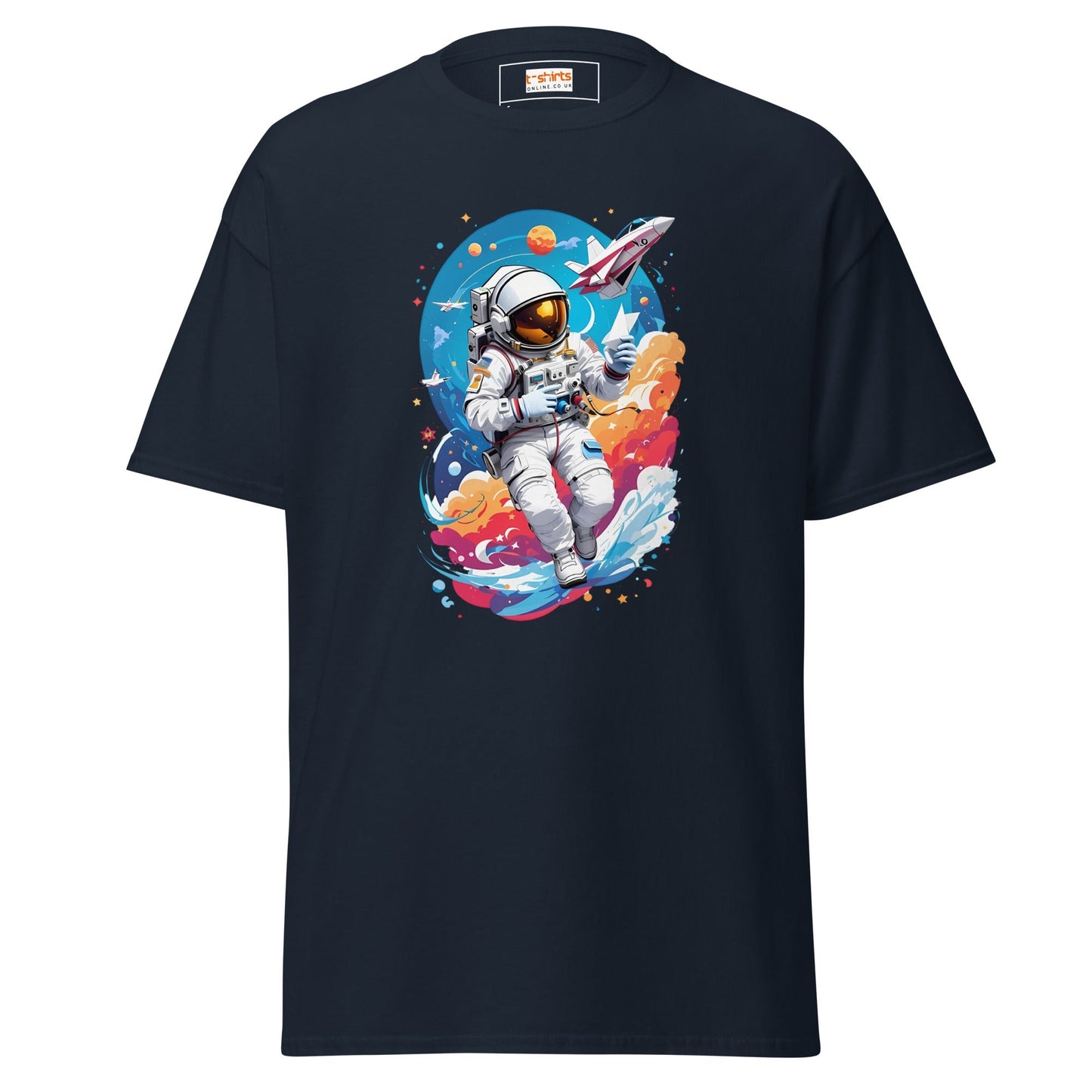 Astronaut Space T‑Shirt Cosmic Explorer Graphic Tee Unisex Cotton