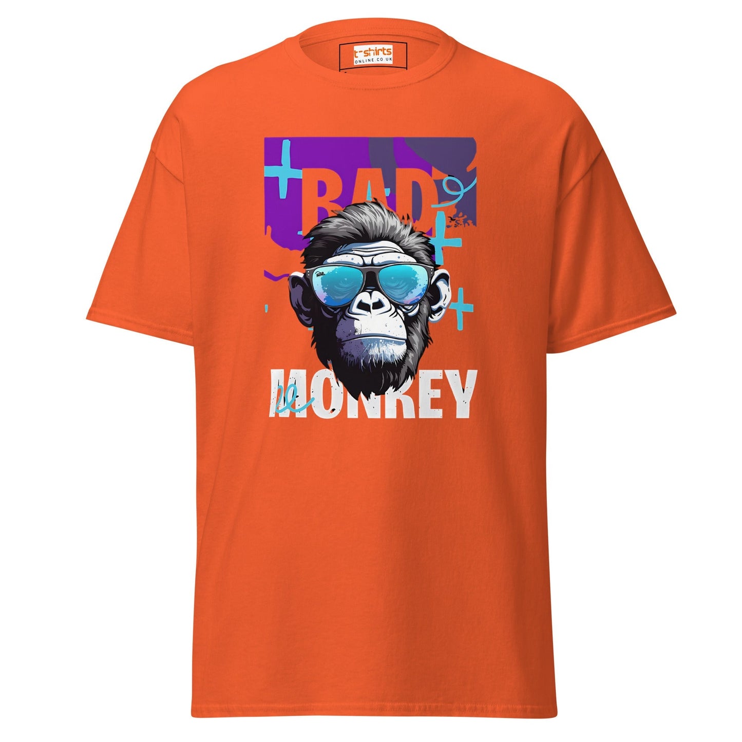 Bad Monkey Graphic Tee Naughty Ape Humor T‑Shirt 100% Cotton