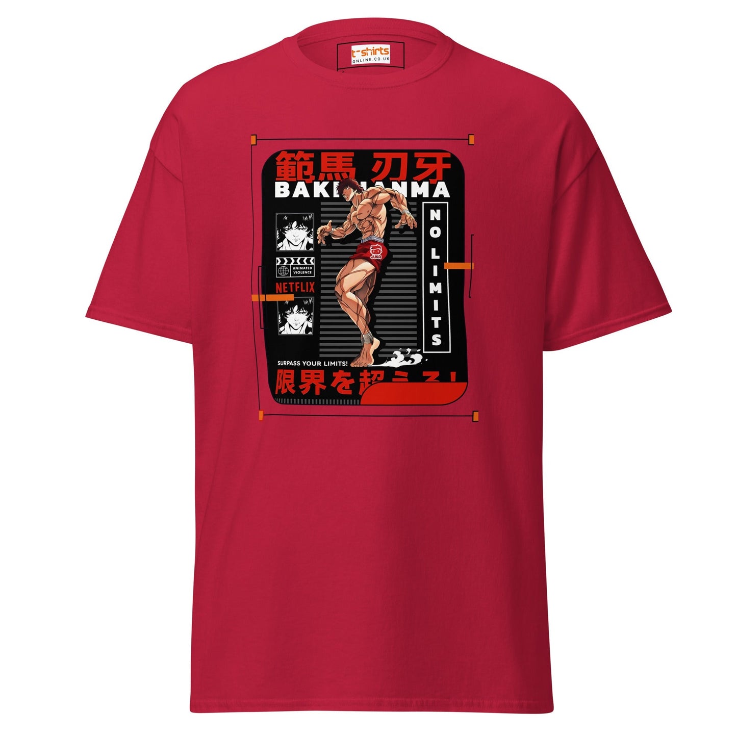 Premium Baki Hanma T‑Shirt Japanese Martial Arts Anime Graphic Tee