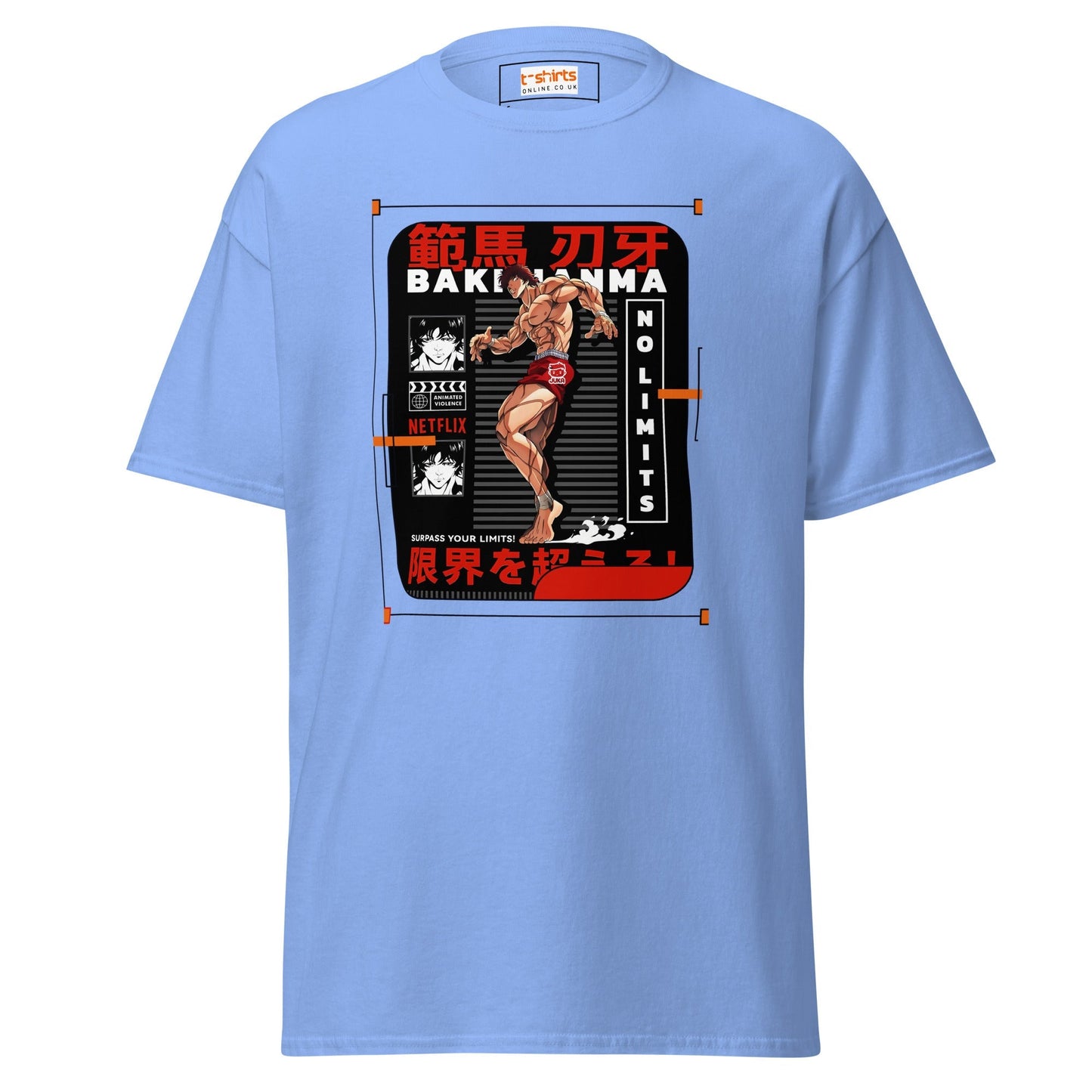 Premium Baki Hanma T‑Shirt Japanese Martial Arts Anime Graphic Tee