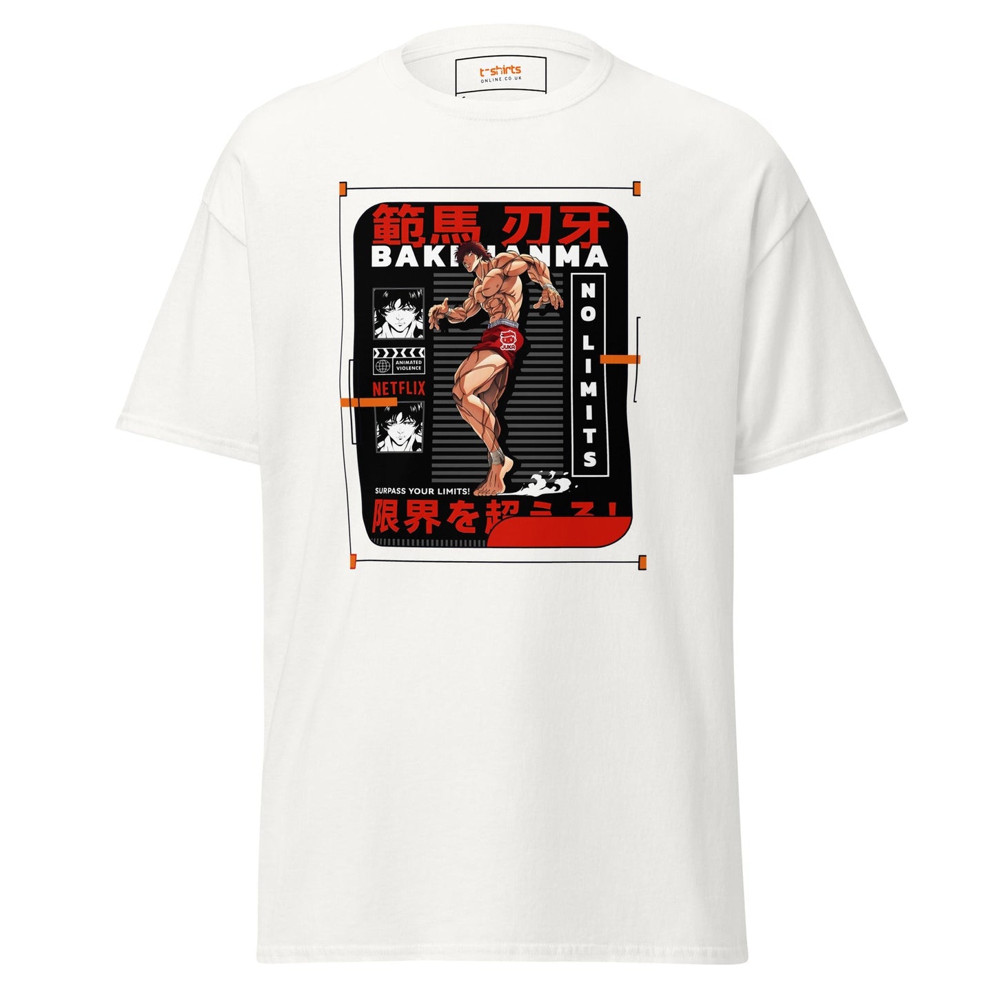 Premium Baki Hanma T‑Shirt Japanese Martial Arts Anime Graphic Tee