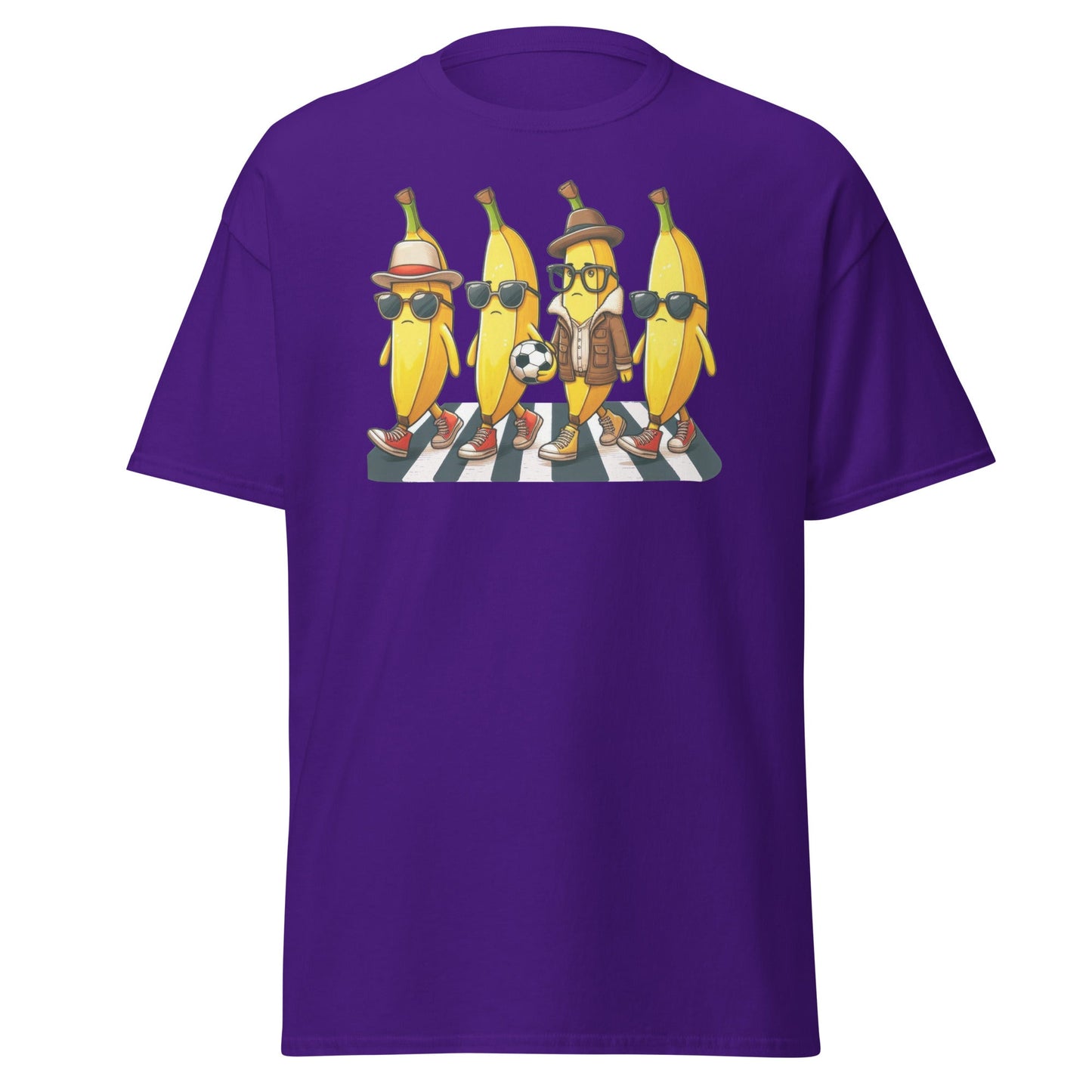 Banana Walking Soccer T-Shirt – Fun Football Graphic Cotton Tee
