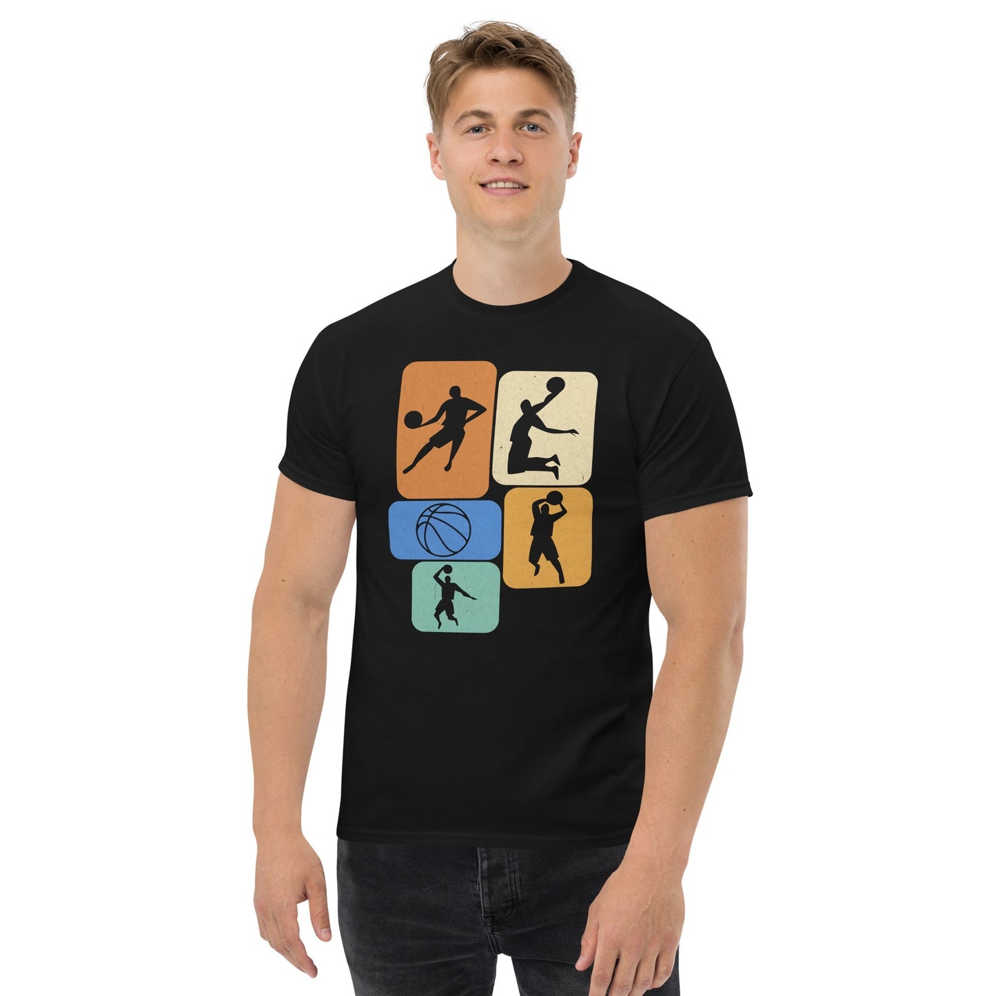 Basketball Player T-Shirt – Dynamic Basketball Graphic Cotton Tee