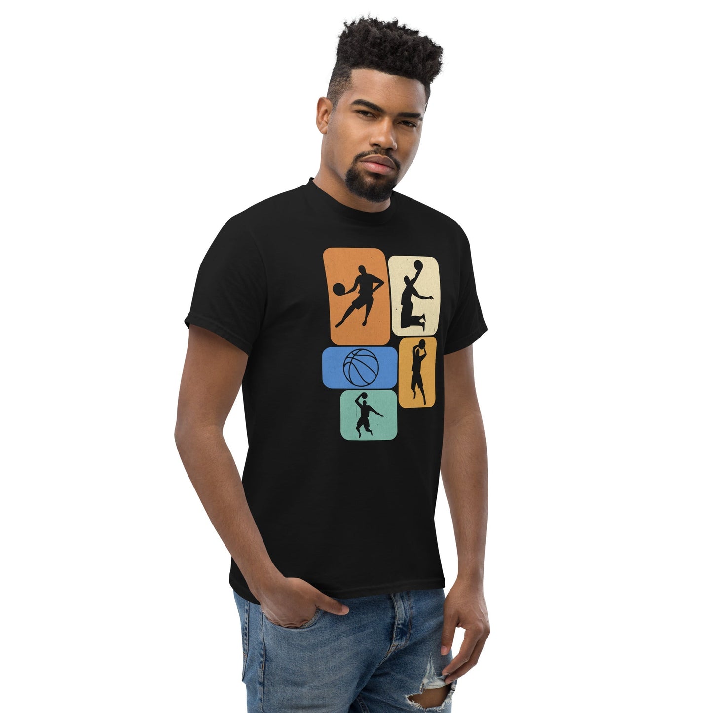 Basketball Player T-Shirt – Dynamic Basketball Graphic Cotton Tee