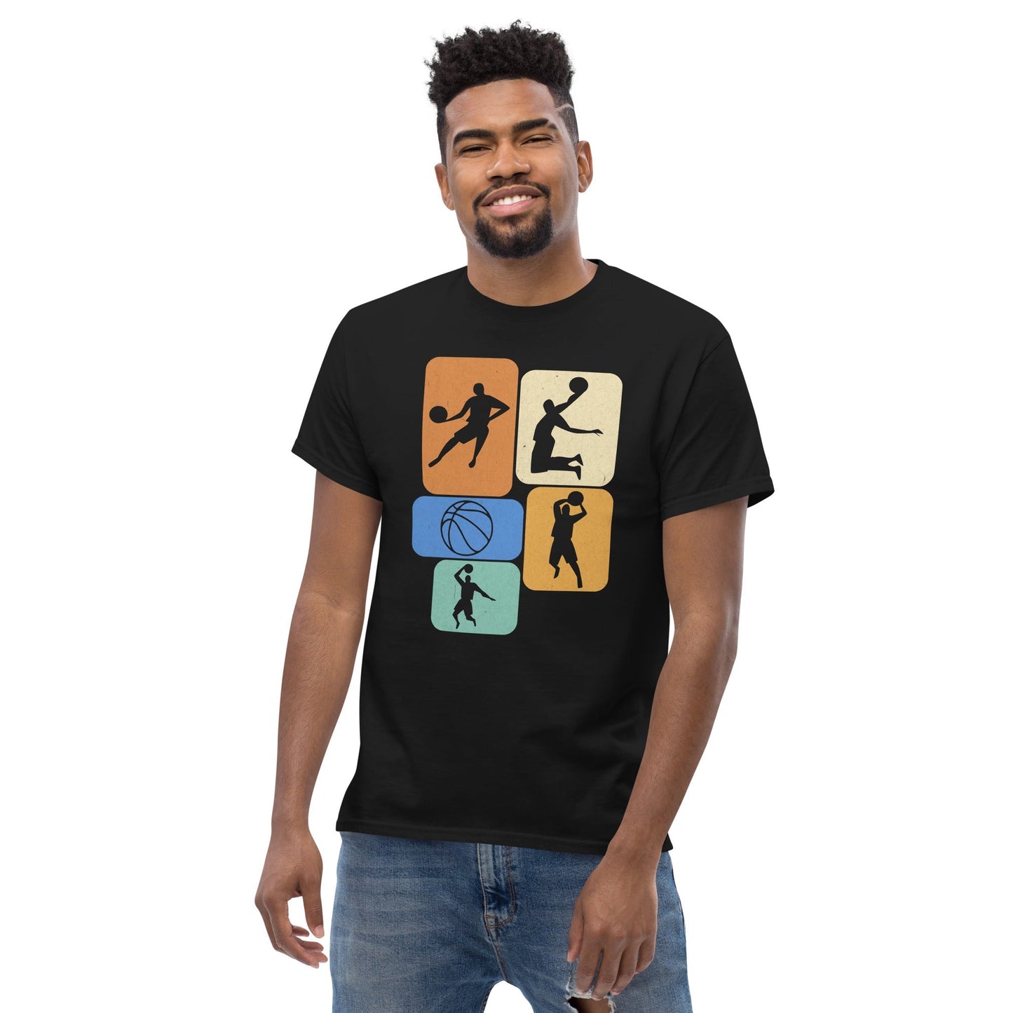 Basketball Player T-Shirt – Dynamic Basketball Graphic Cotton Tee