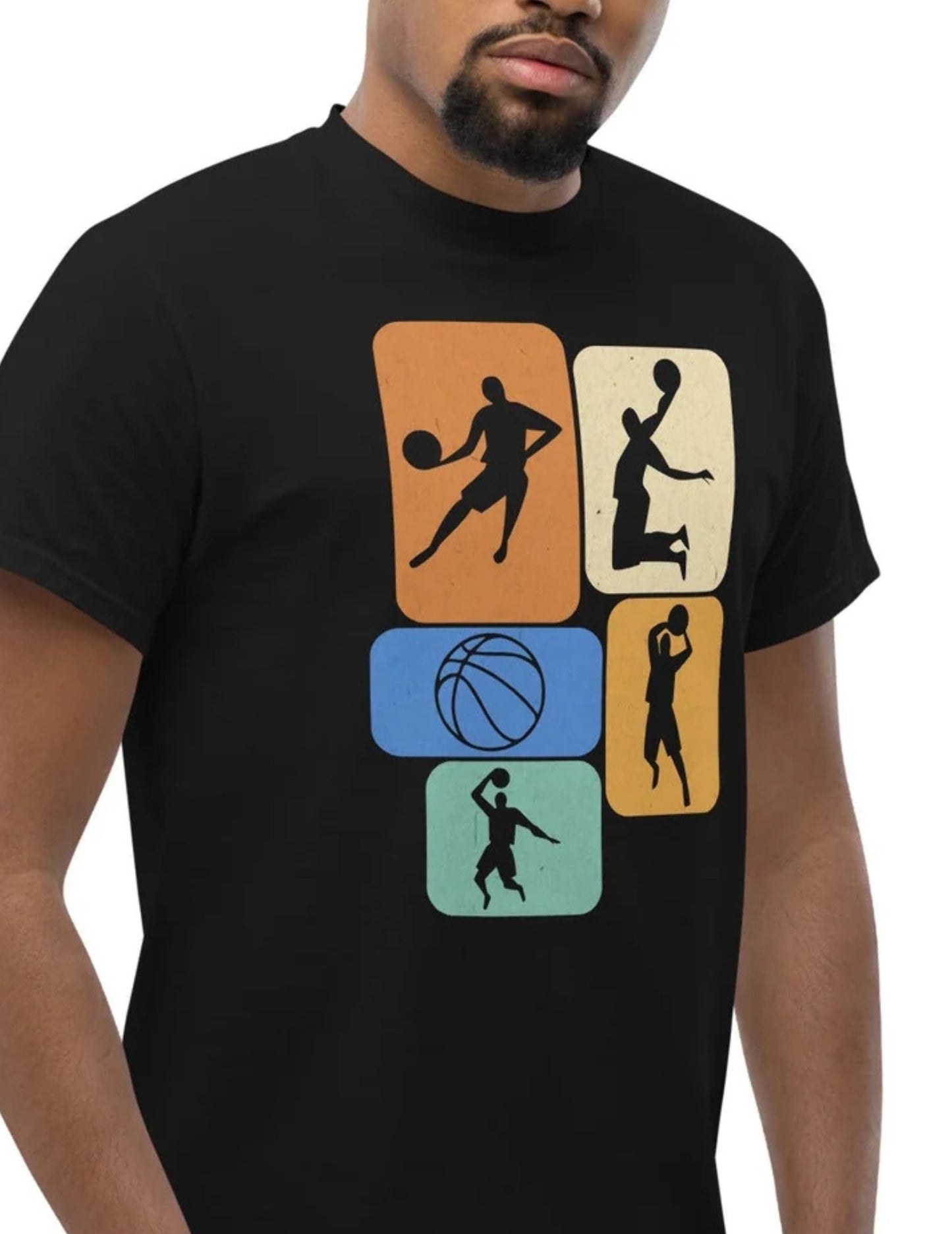 Basketball Player T-Shirt – Dynamic Basketball Graphic Cotton Tee