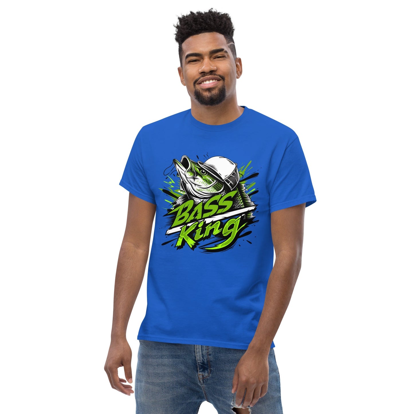 ass King Graphic Tee Perfect Gift for Fishing Lovers Cotton Tee