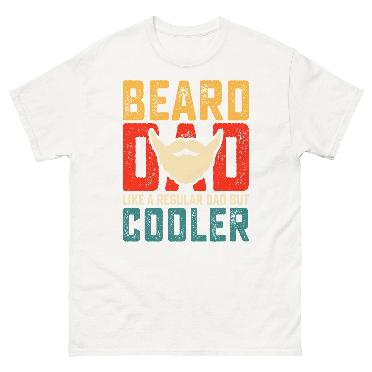 Bearded Dad Graphic Tee Cool Father’s Day Gift Cotton T‑Shirt