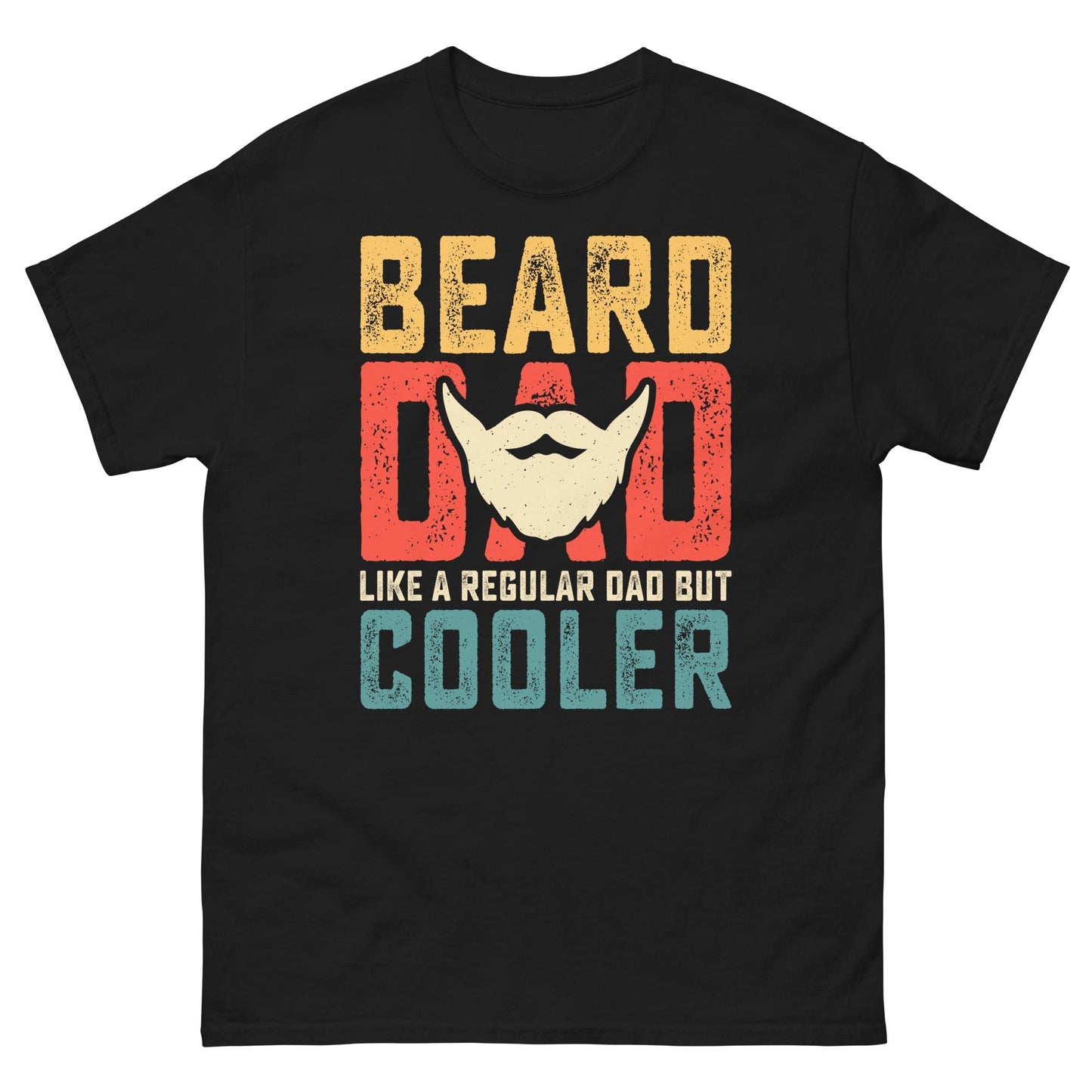 Bearded Dad Graphic Tee Cool Father’s Day Gift Cotton T‑Shirt