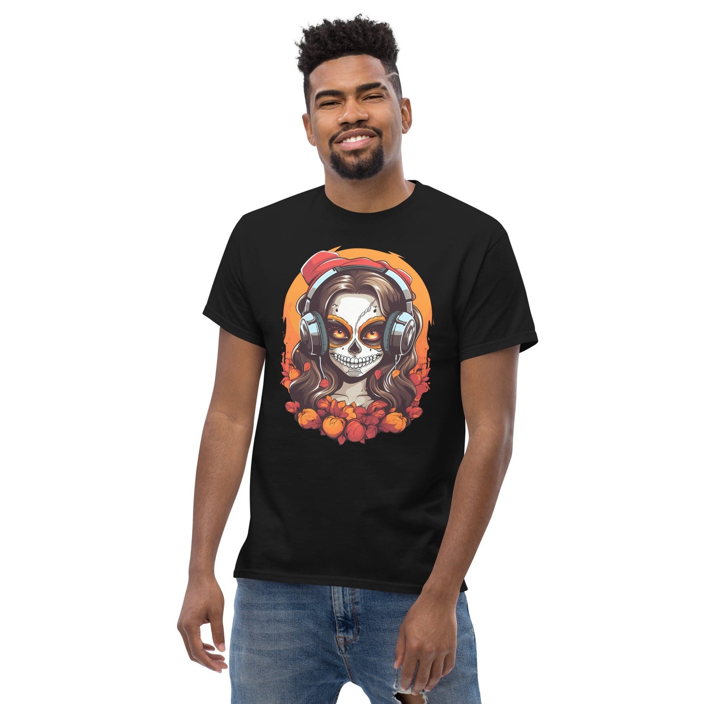 Premium Beats Skull T‑Shirt 100% Cotton Music and Skull Graphic Tee