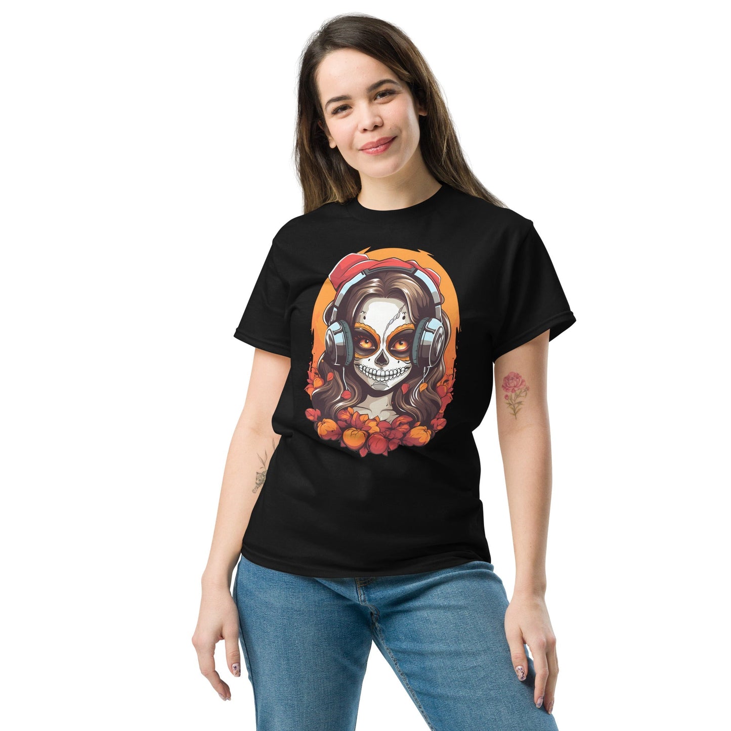 Premium Beats Skull T‑Shirt 100% Cotton Music and Skull Graphic Tee