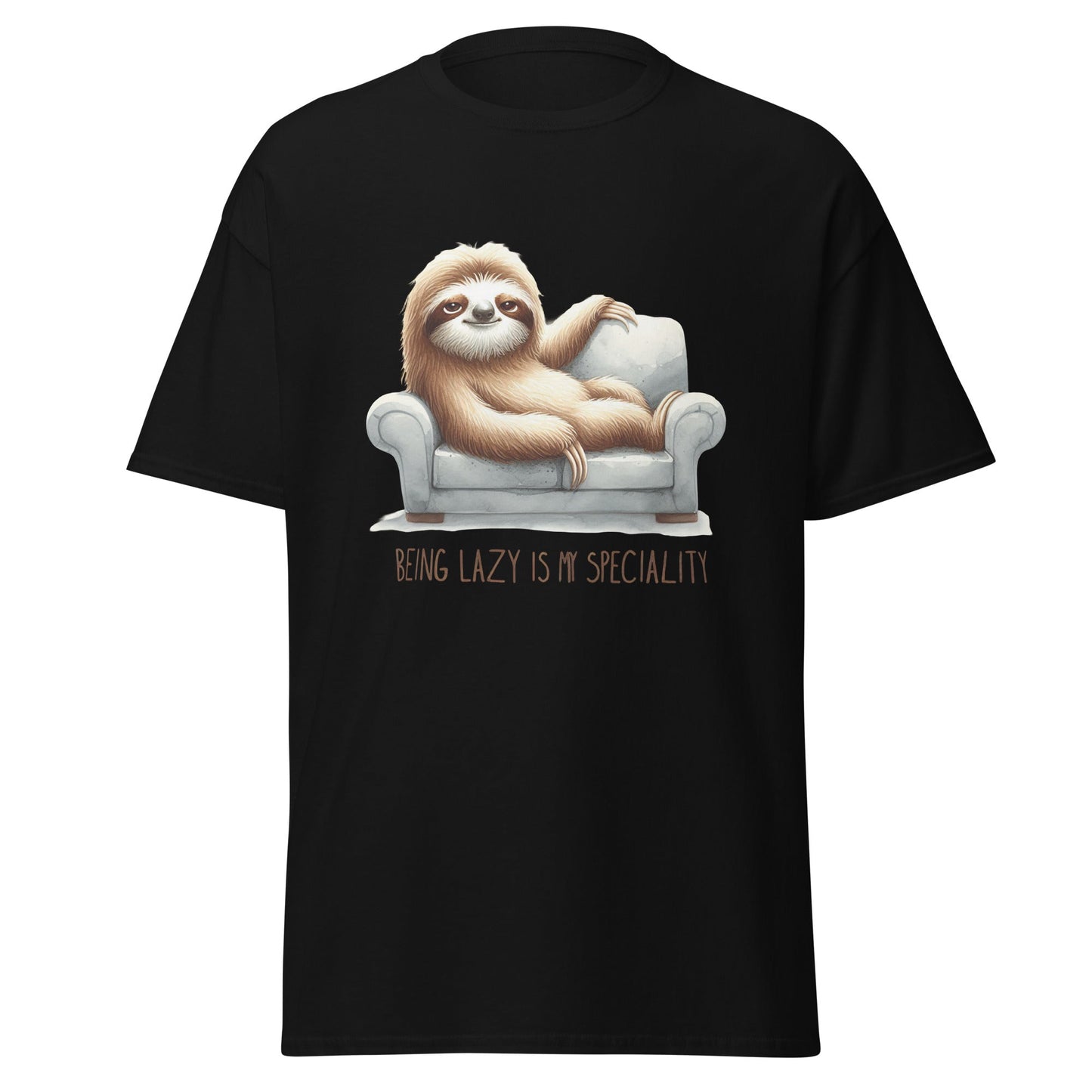 Being Lazy Sloth T‑Shirt Unisex Funny Animal Graphic Cotton Tee