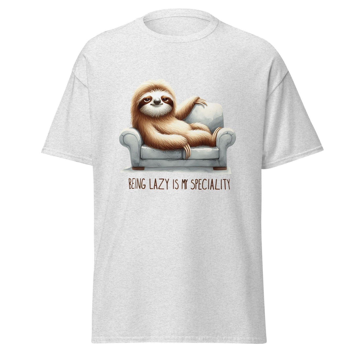 Being Lazy Sloth T‑Shirt Unisex Funny Animal Graphic Cotton Tee