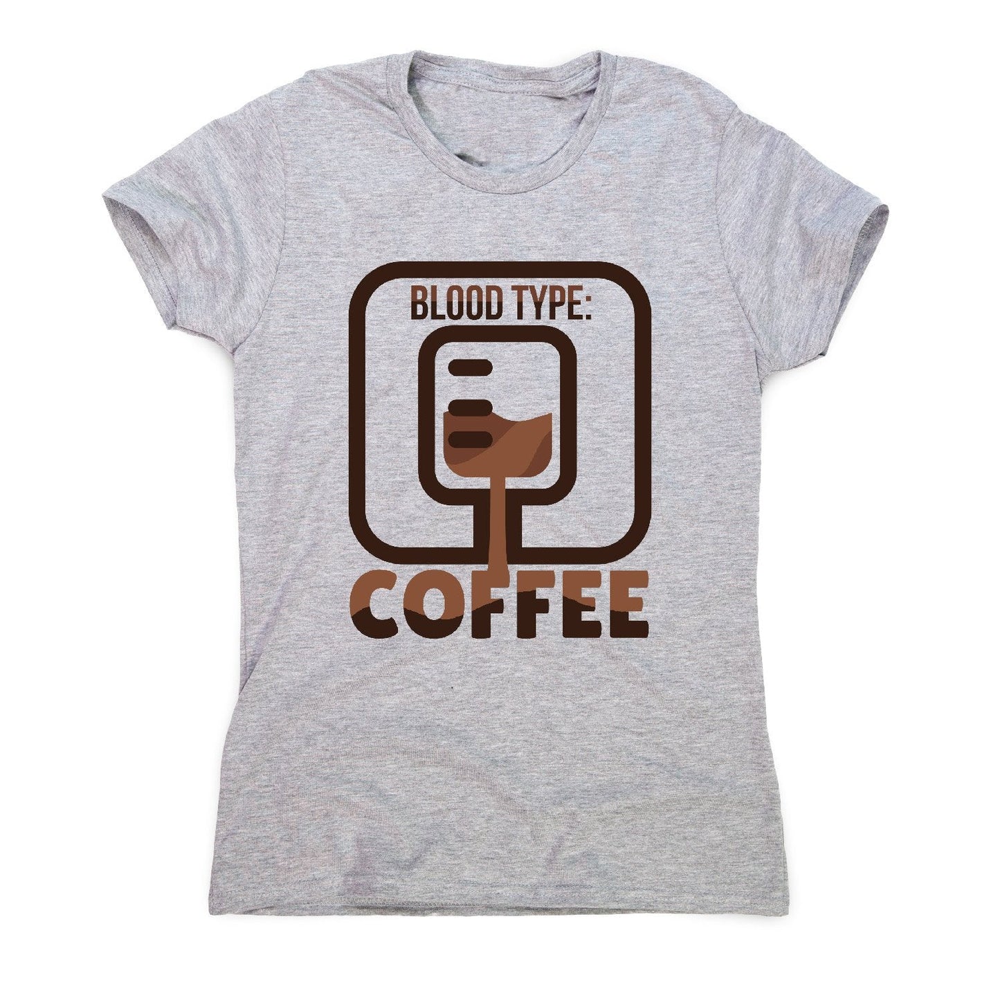 Blood type coffee - women's funny premium t-shirt