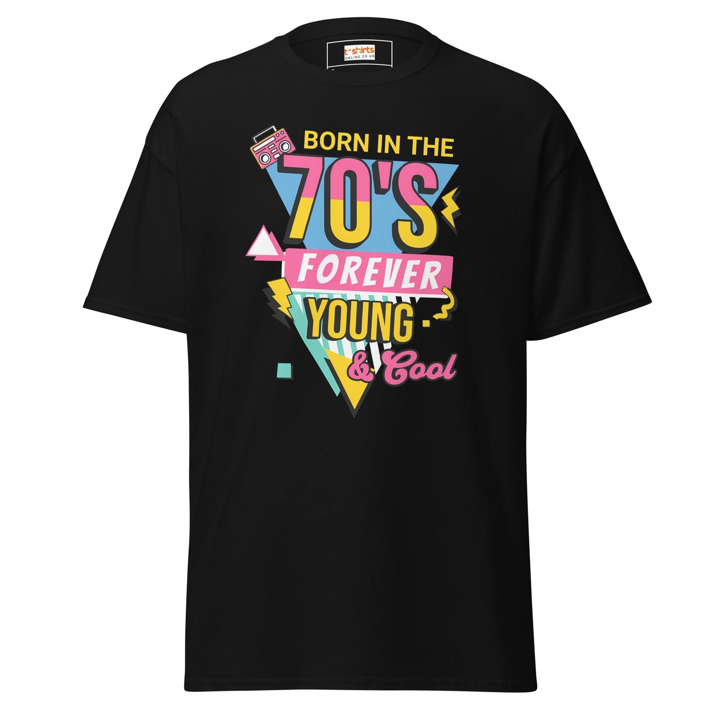 Born in the 70's T-Shirt | Graphic Bold Tee