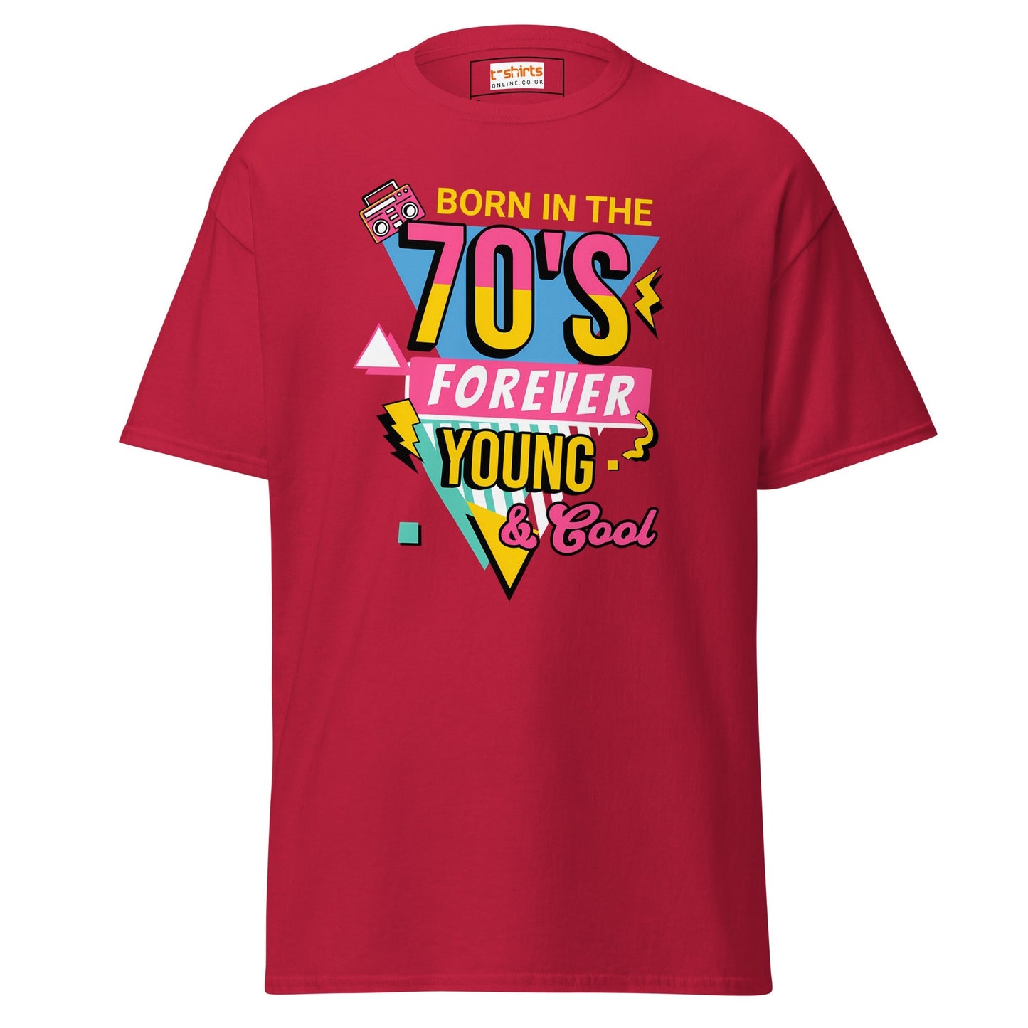 Born in the 70's T-Shirt | Graphic Bold Tee