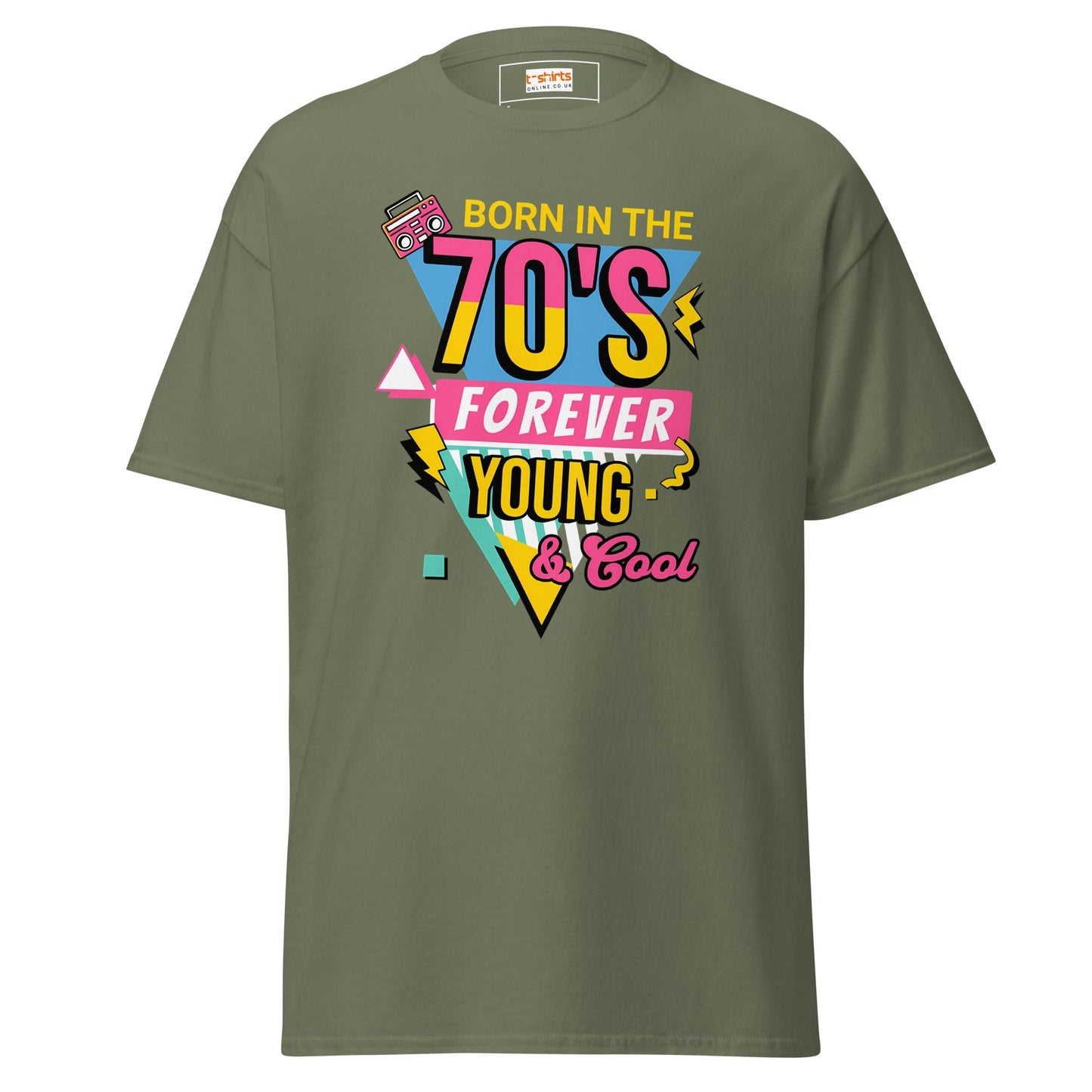Born in the 70's T-Shirt | Graphic Bold Tee