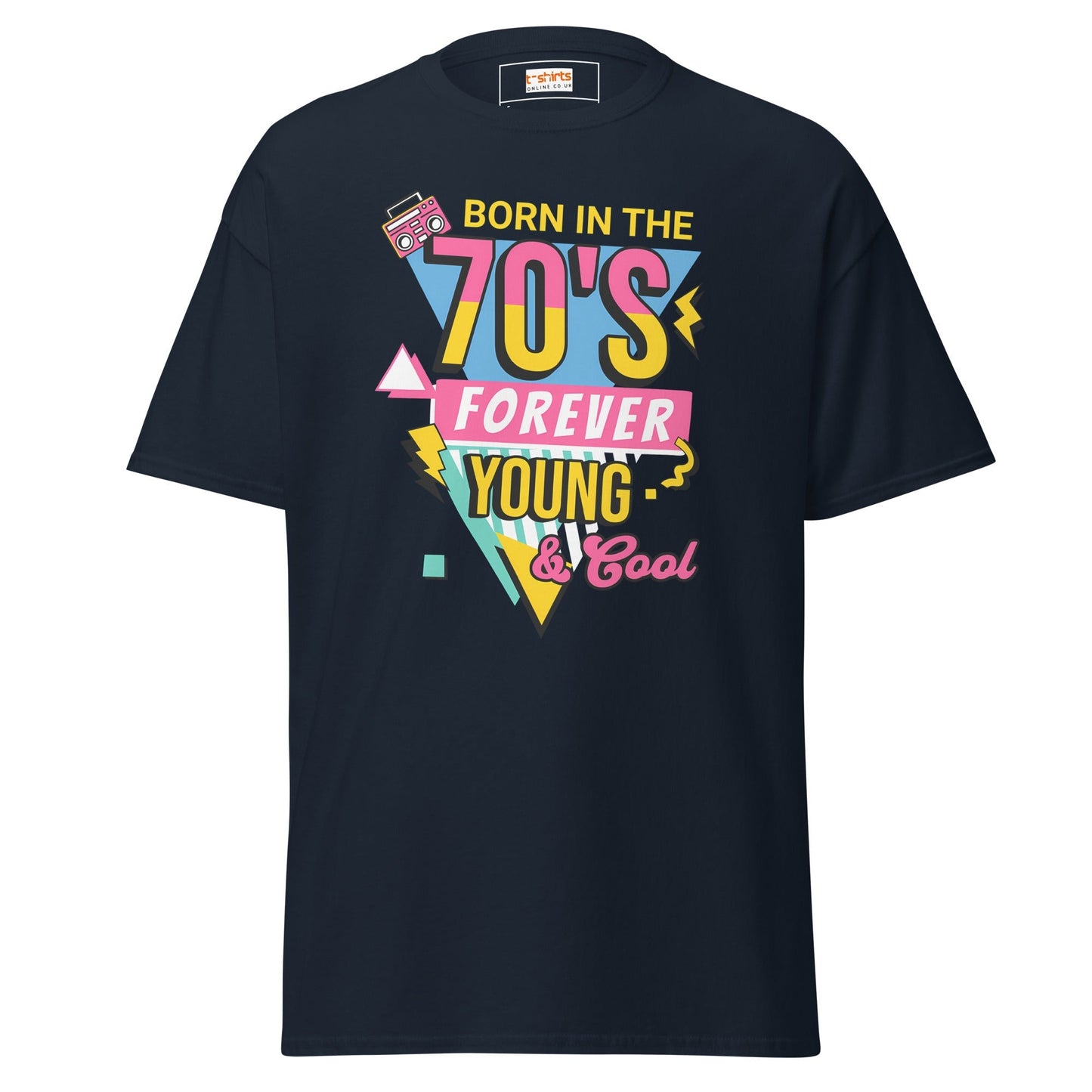 Born in the 70's T-Shirt | Graphic Bold Tee
