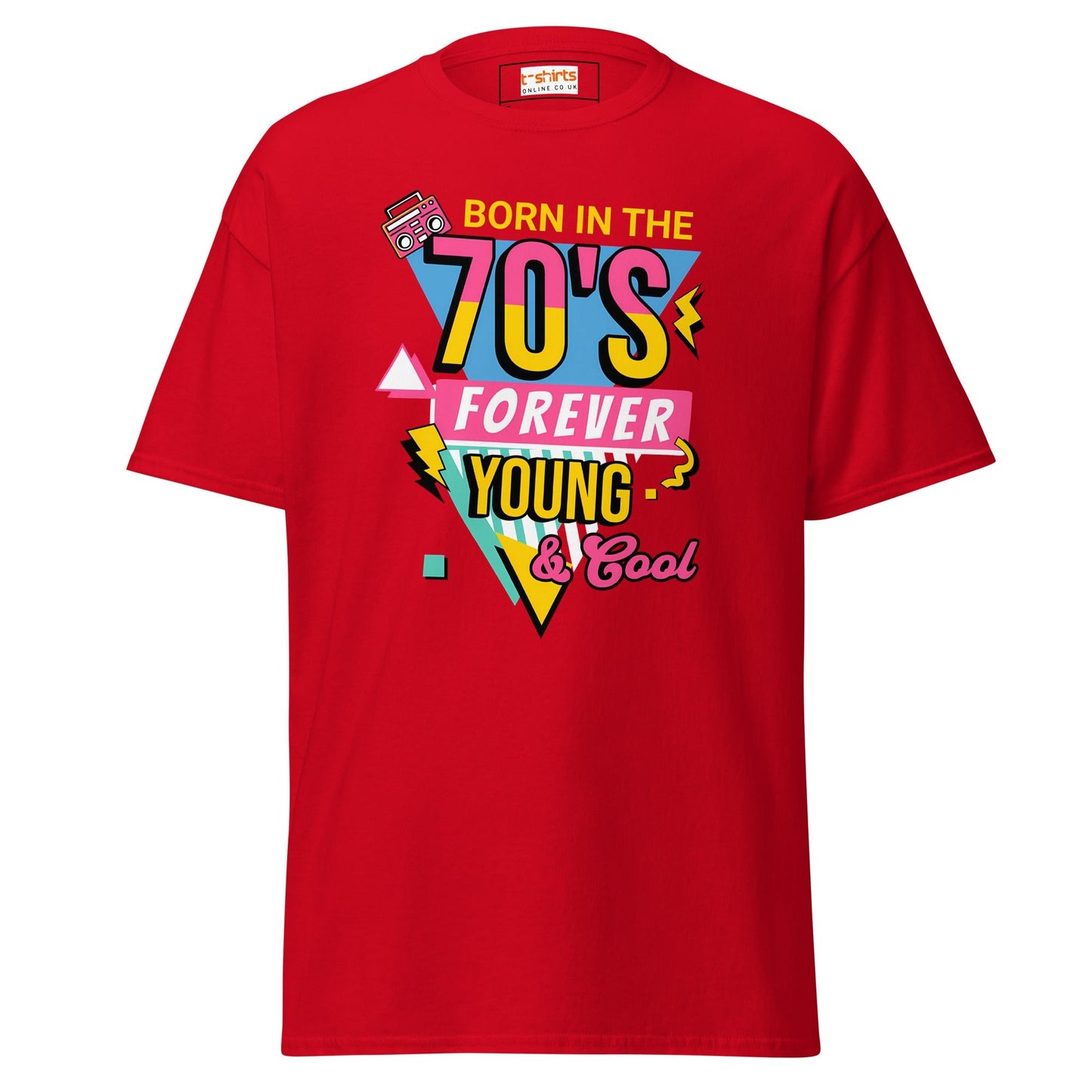 Born in the 70's T-Shirt | Graphic Bold Tee