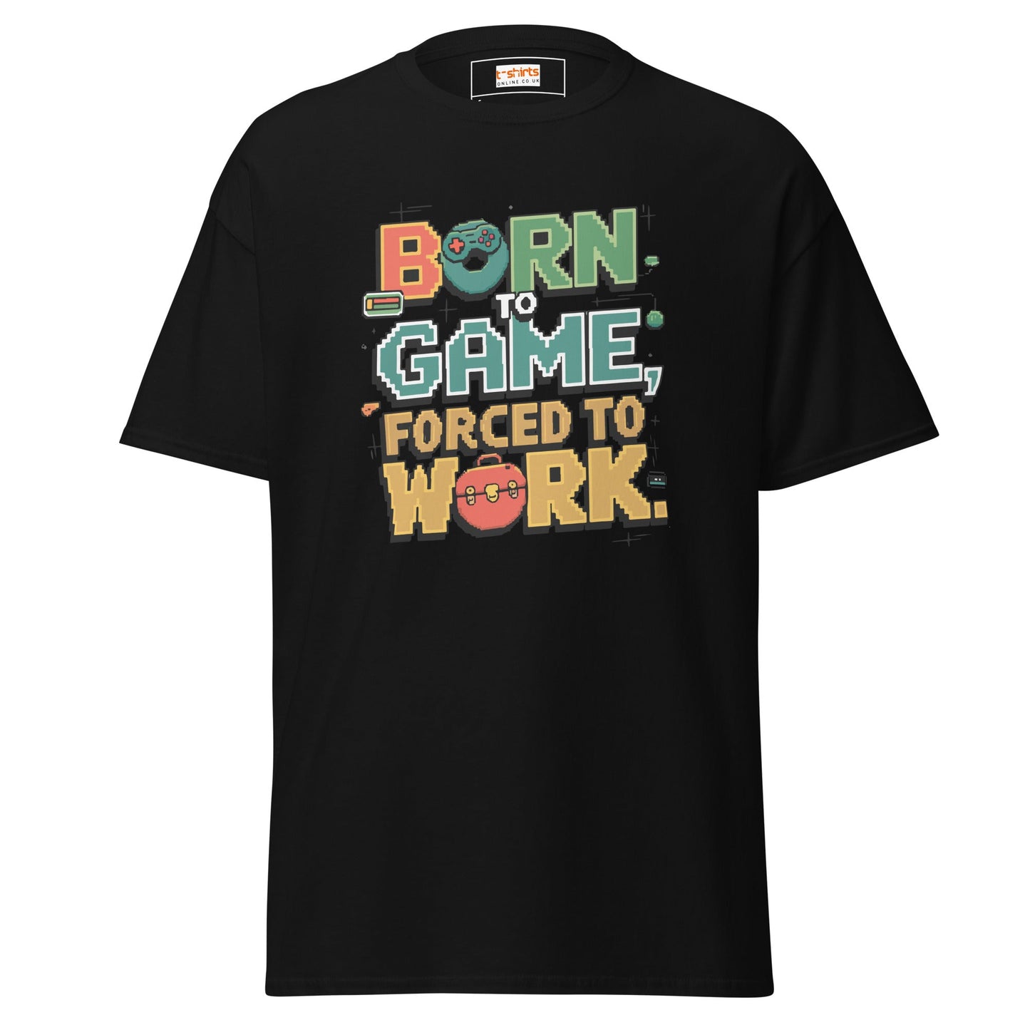 Born to Game T-Shirt – Retro Gamer Graphic Cotton Tee