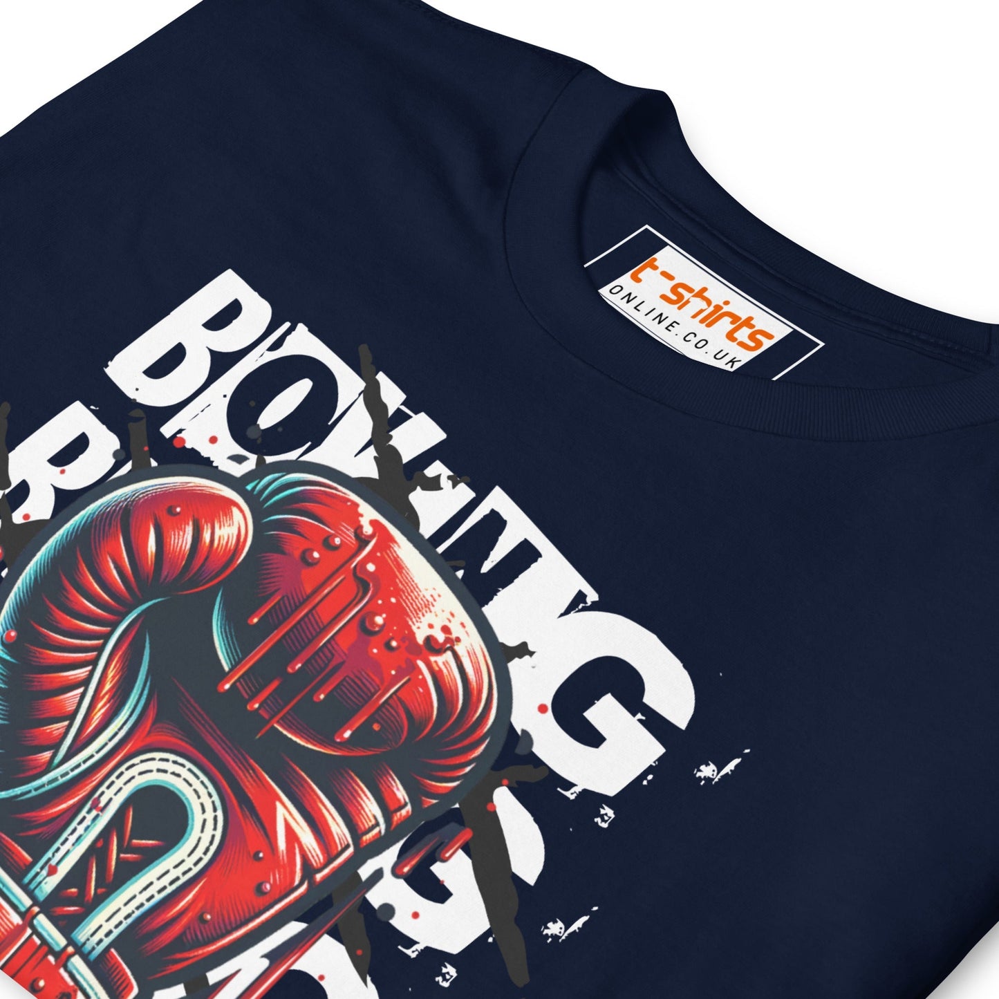 Boxing Lifestyle T‑Shirt Fighter's Heart Quote Graphic Tee