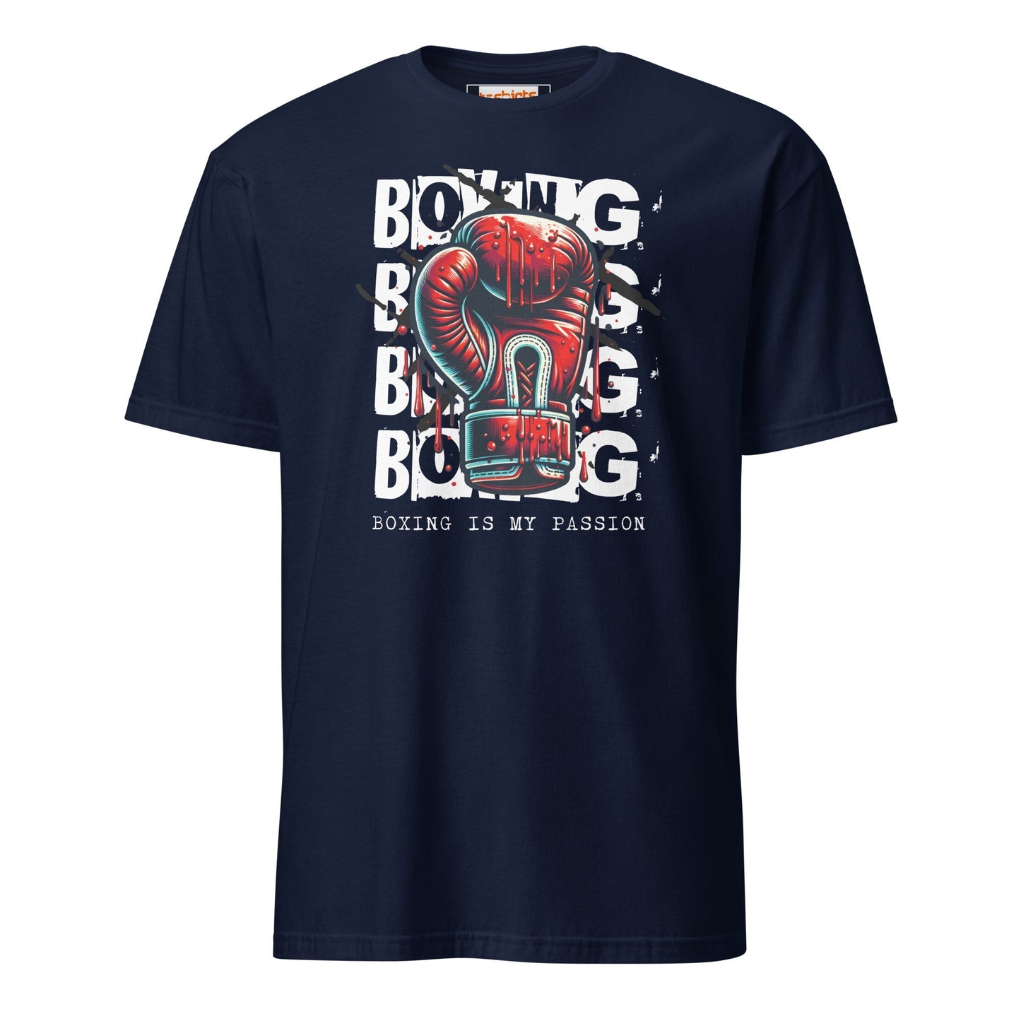 Boxing Lifestyle T‑Shirt Fighter's Heart Quote Graphic Tee